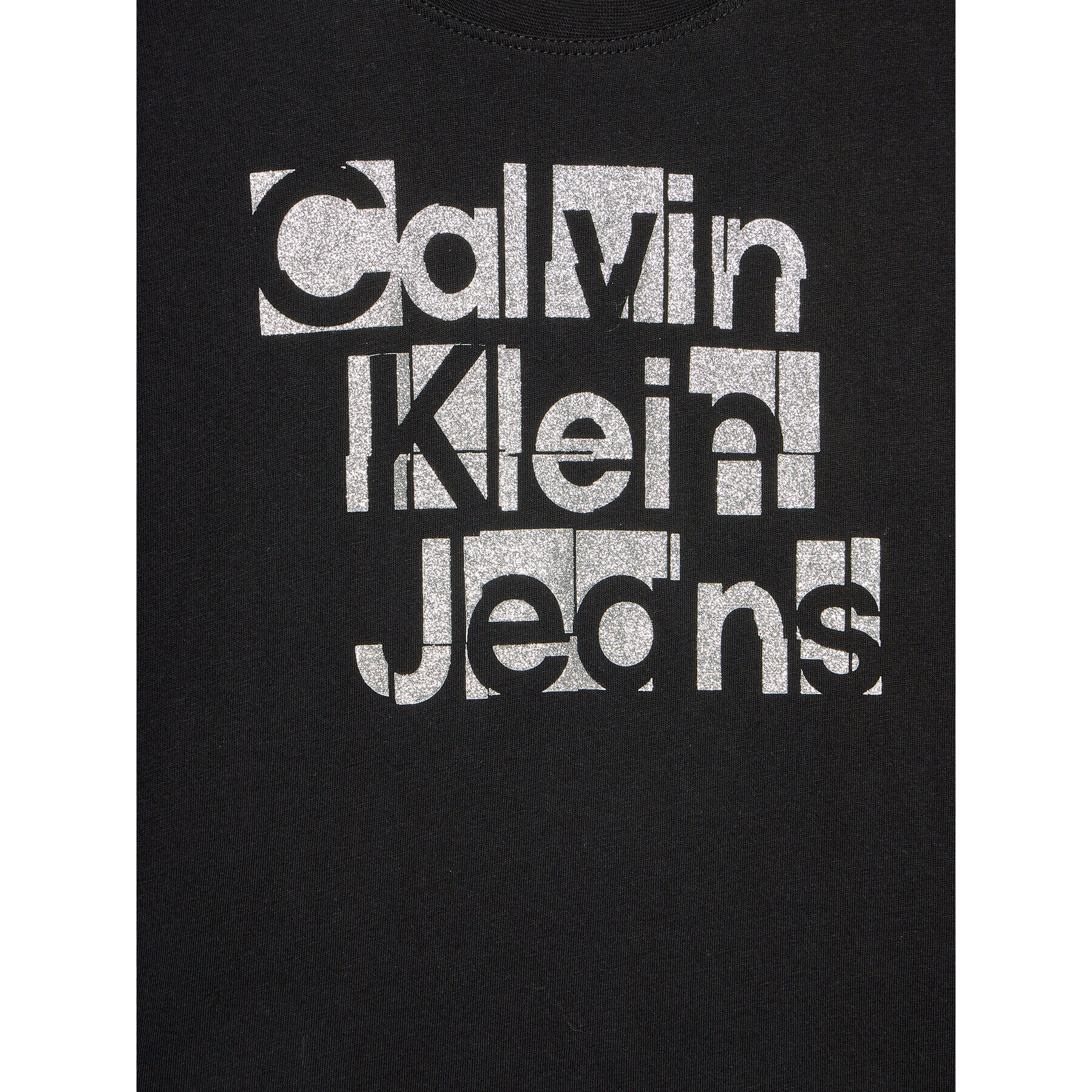 Calvin Klein Jeans Тишърт Metallic IG0IG02340 Черен Regular Fit - Pepit.bg