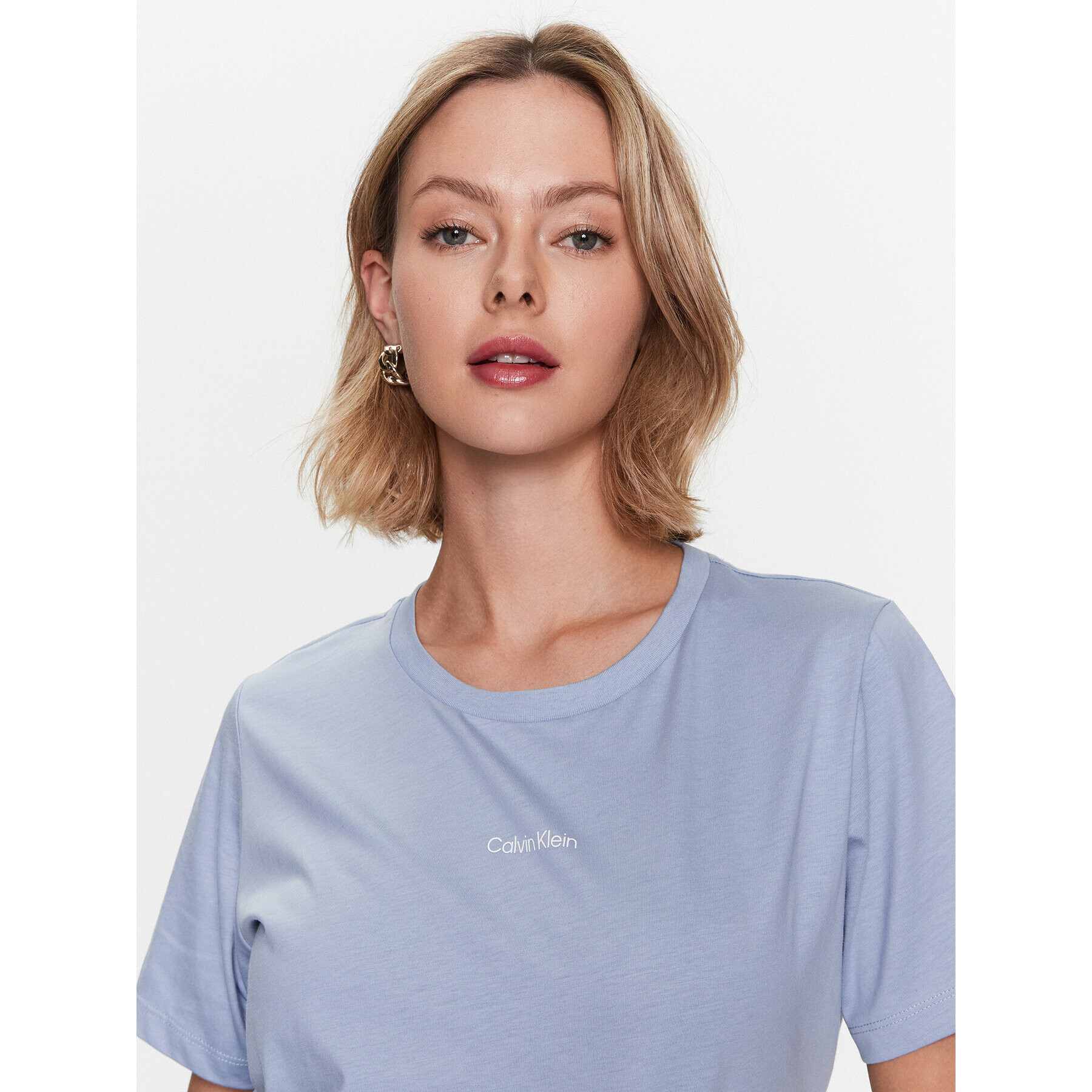 Calvin Klein Jeans Тишърт Micro Logo K20K205454 Син Regular Fit - Pepit.bg