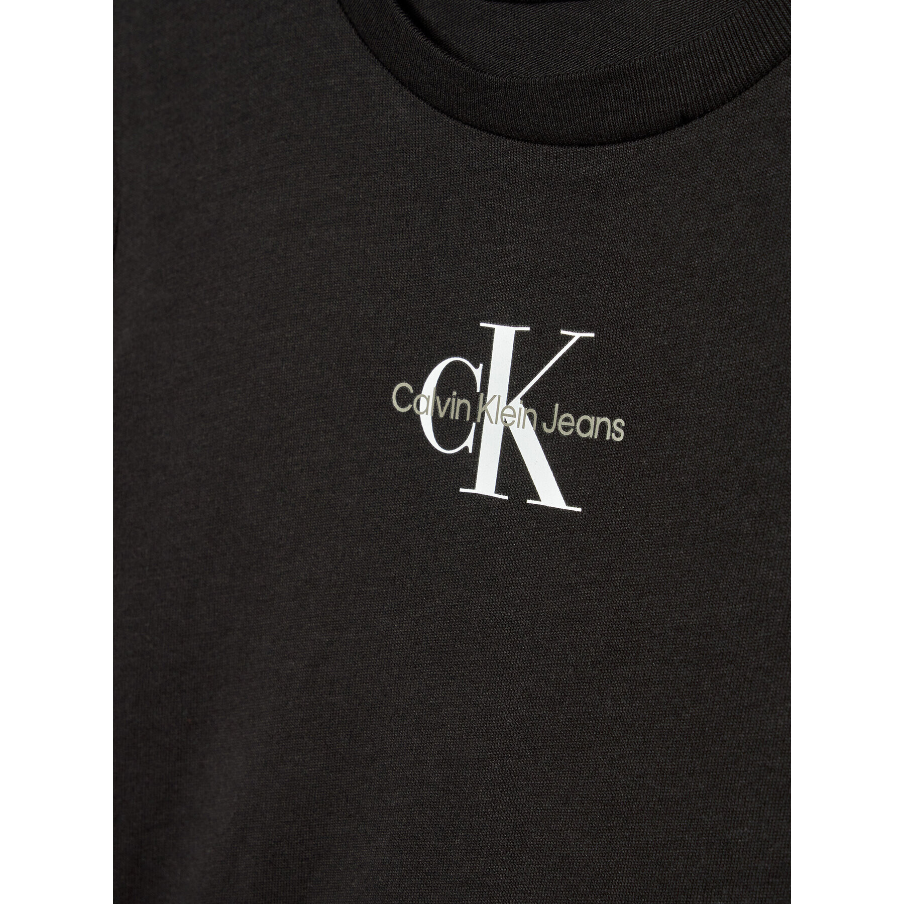 Calvin Klein Jeans Тишърт Micro Monogram IG0IG01470 Черен Slim Fit - Pepit.bg