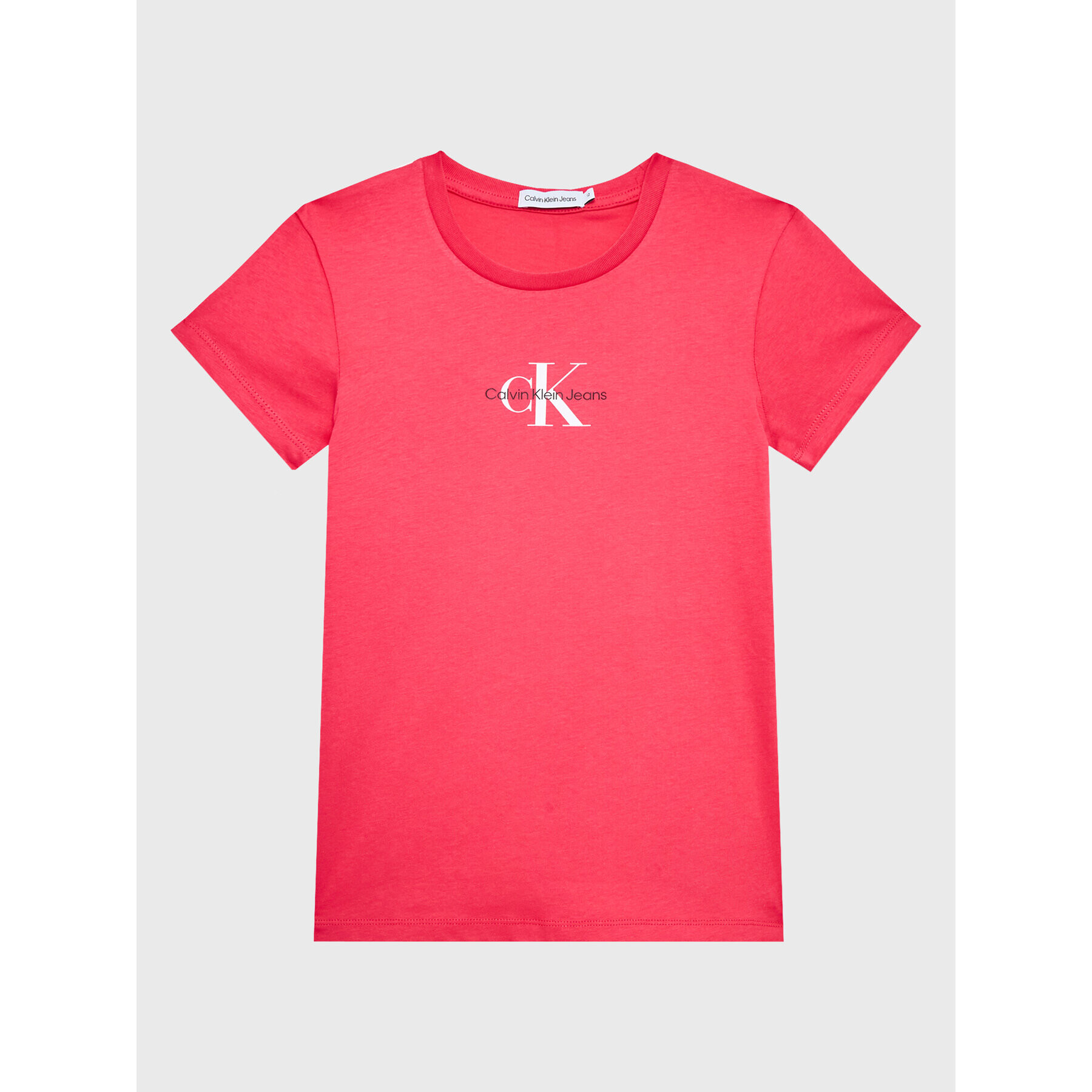 Calvin Klein Jeans Тишърт Micro Monogram IG0IG01470 Розов Slim Fit - Pepit.bg