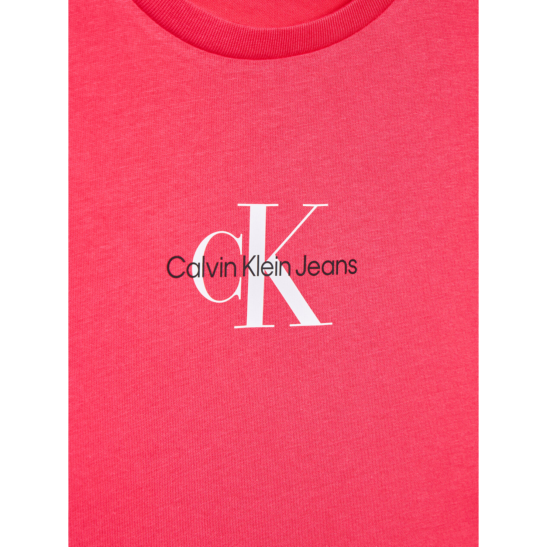Calvin Klein Jeans Тишърт Micro Monogram IG0IG01470 Розов Slim Fit - Pepit.bg