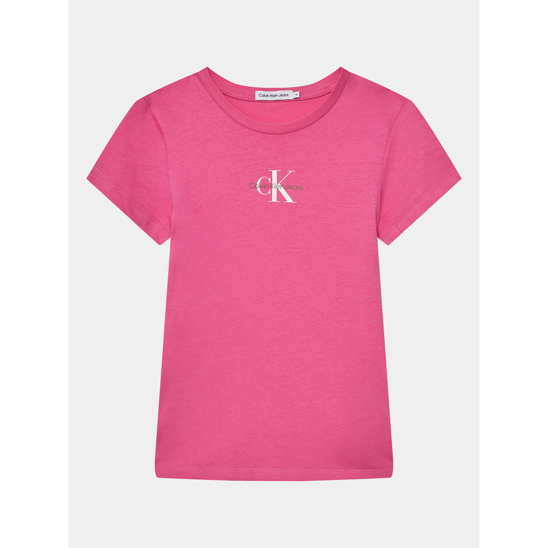 Calvin Klein Jeans Тишърт Micro Monogram IG0IG01470 Розов Slim Fit - Pepit.bg