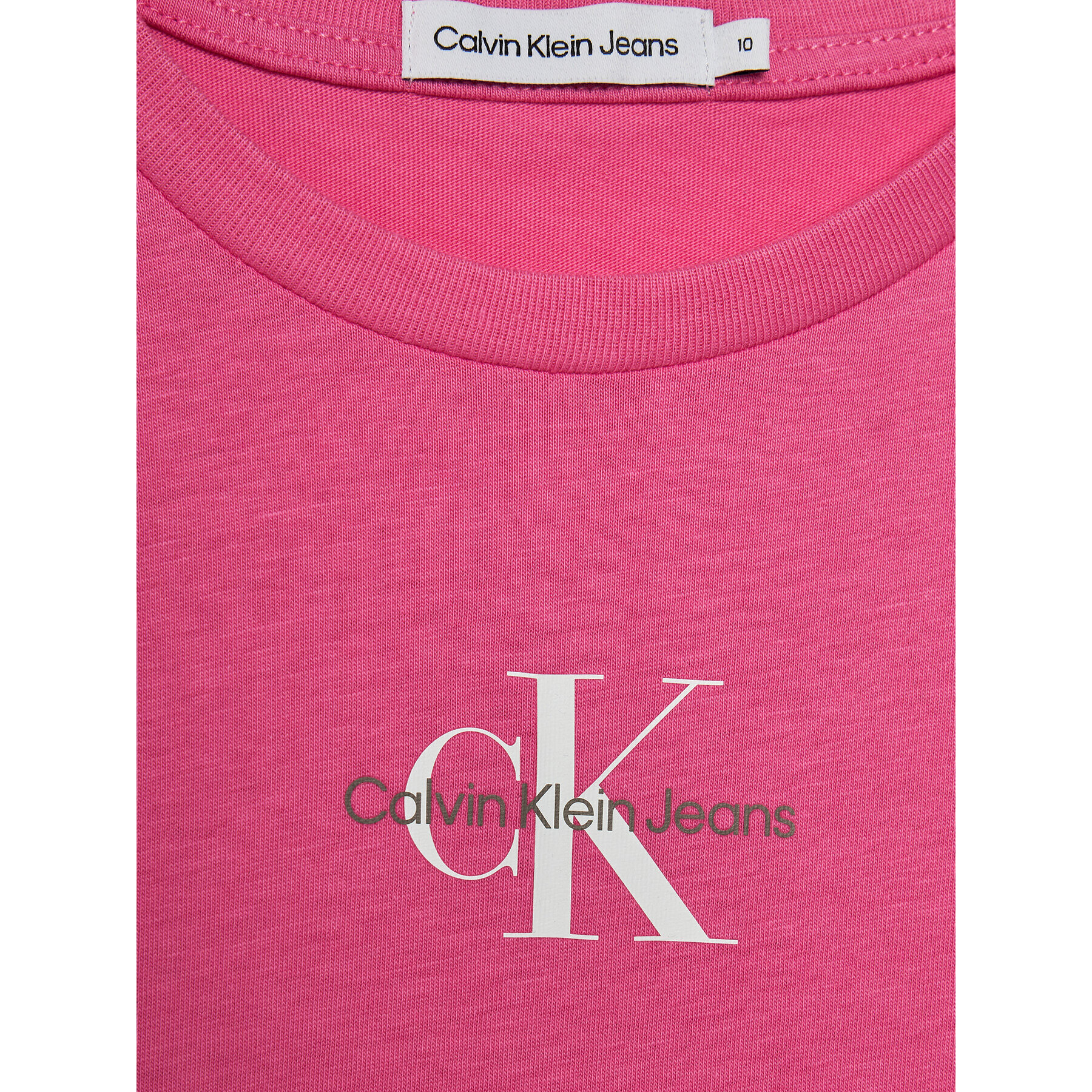 Calvin Klein Jeans Тишърт Micro Monogram IG0IG01470 Розов Slim Fit - Pepit.bg