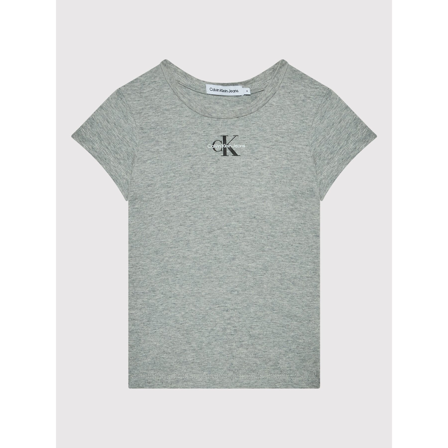 Calvin Klein Jeans Тишърт Micro Monogram IG0IG01470 Сив Slim Fit - Pepit.bg