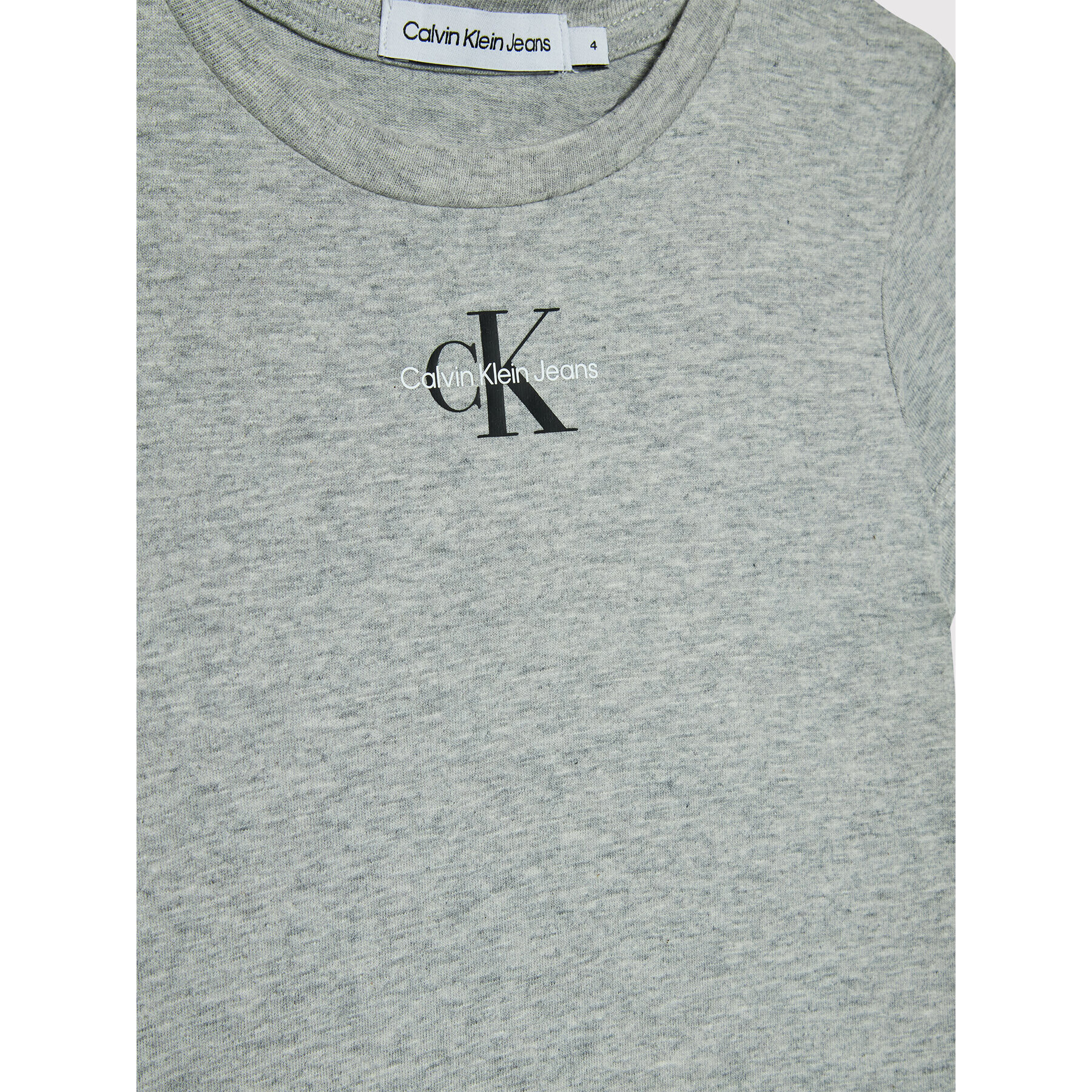 Calvin Klein Jeans Тишърт Micro Monogram IG0IG01470 Сив Slim Fit - Pepit.bg
