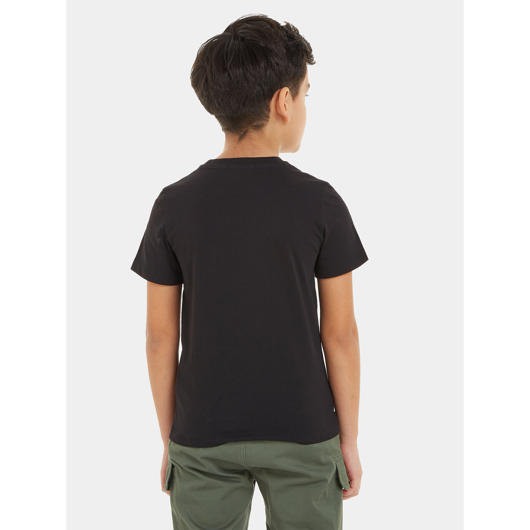 Calvin Klein Jeans Тишърт Mini Blown Up Logo IB0IB01885 Черен Regular Fit - Pepit.bg