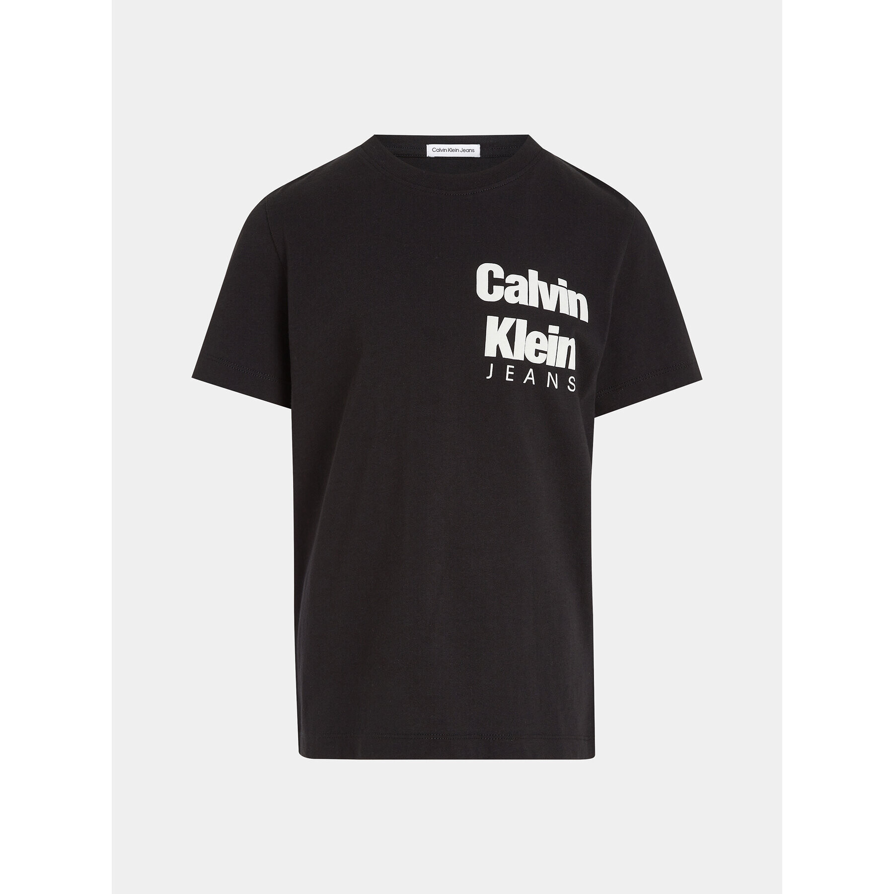 Calvin Klein Jeans Тишърт Mini Blown Up Logo IB0IB01885 Черен Regular Fit - Pepit.bg