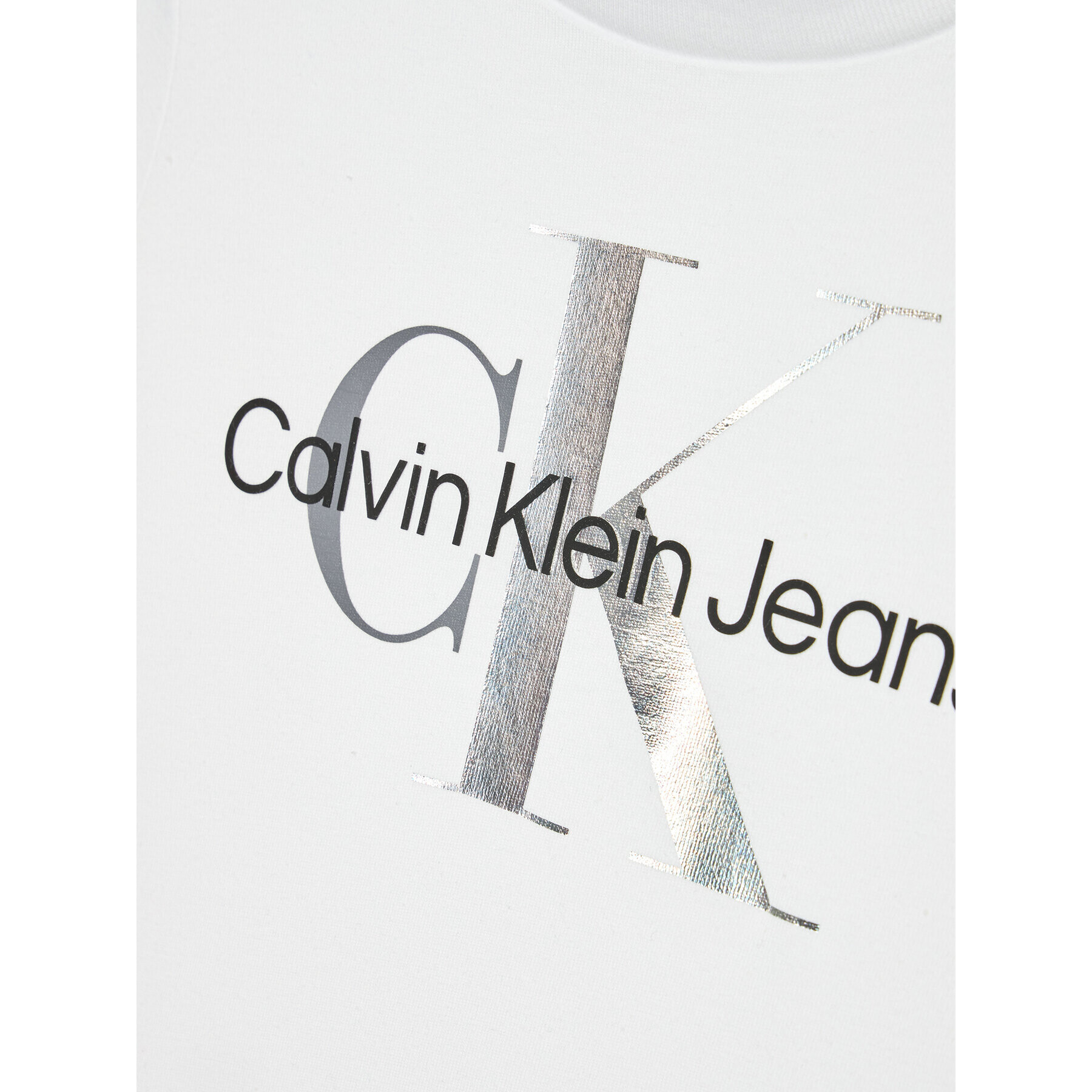 Calvin Klein Jeans Тишърт Mixed Monogram IG0IG01291 Бял Slim Fit - Pepit.bg