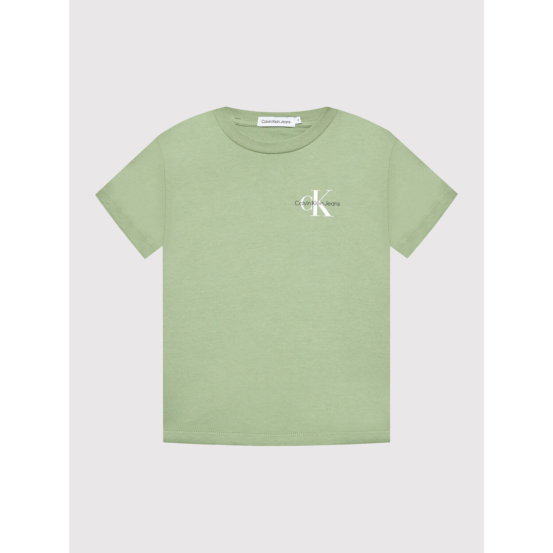 Calvin Klein Jeans Тишърт Monogram IB0IB01231 Зелен Regular Fit - Pepit.bg