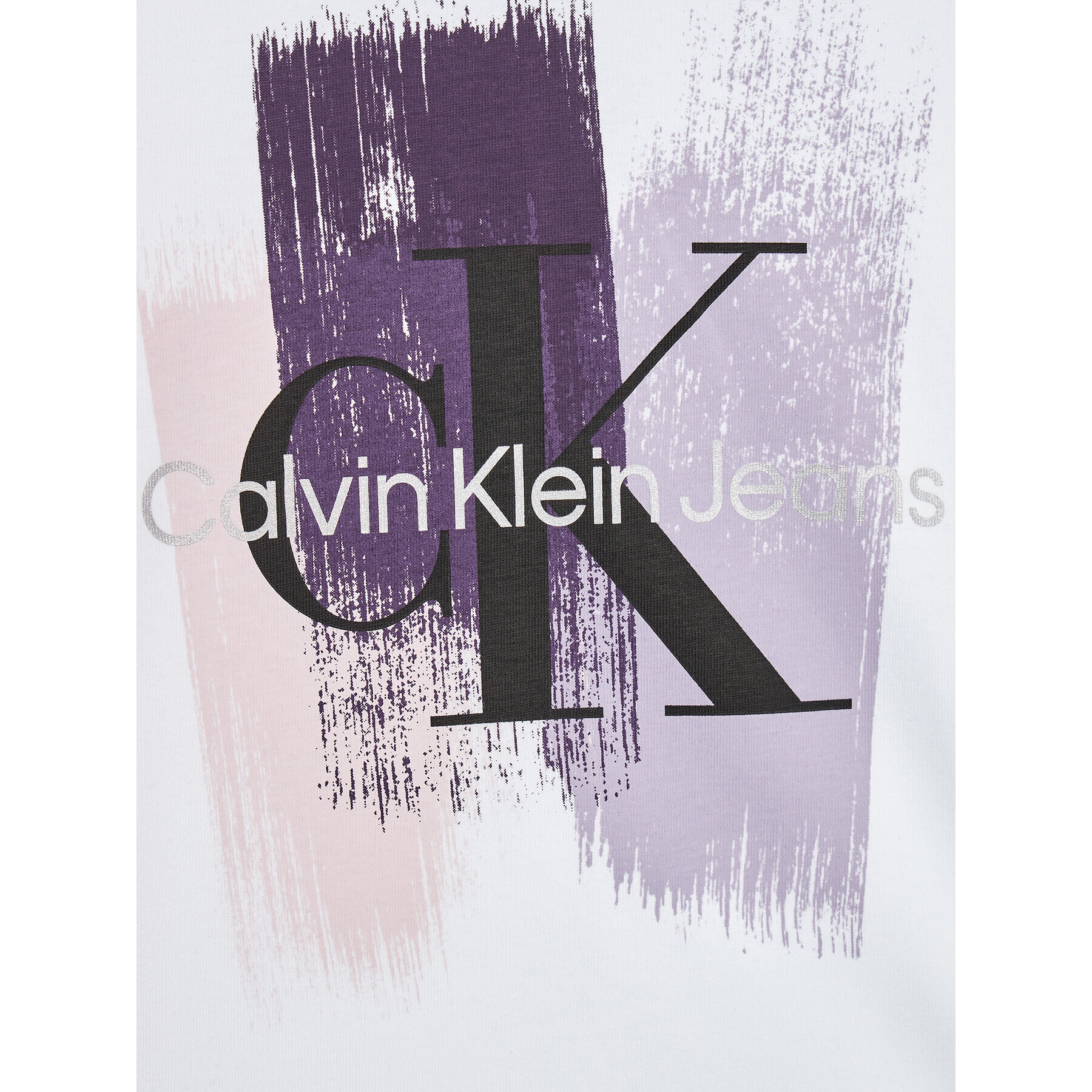 Calvin Klein Jeans Тишърт Monogram IG0IG02101 Бял Regular Fit - Pepit.bg