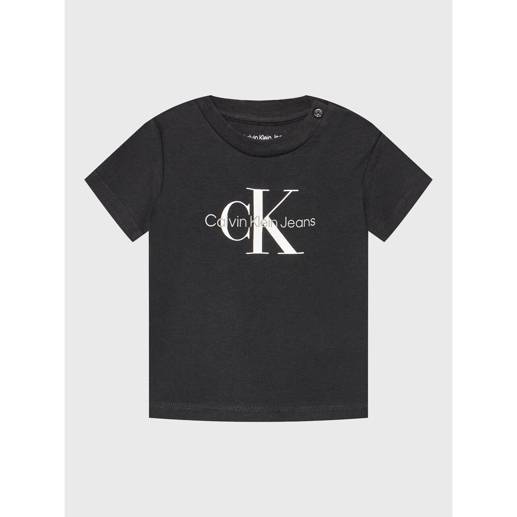 Calvin Klein Jeans Тишърт Monogram IN0IN00001 Черен Regular Fit - Pepit.bg