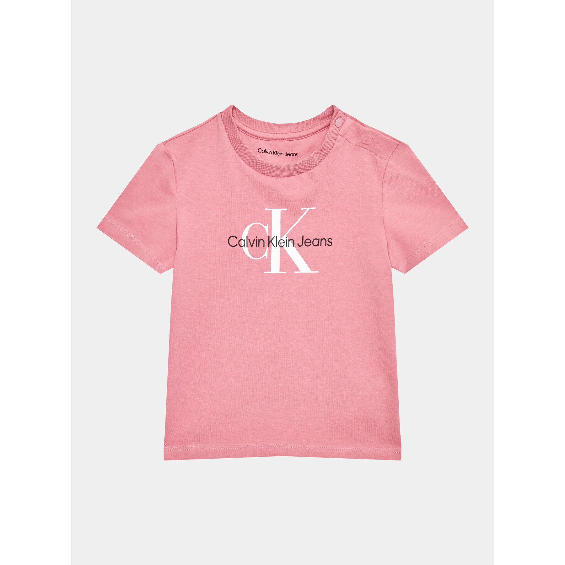 Calvin Klein Jeans Тишърт Monogram IN0IN00001 Розов Regular Fit - Pepit.bg