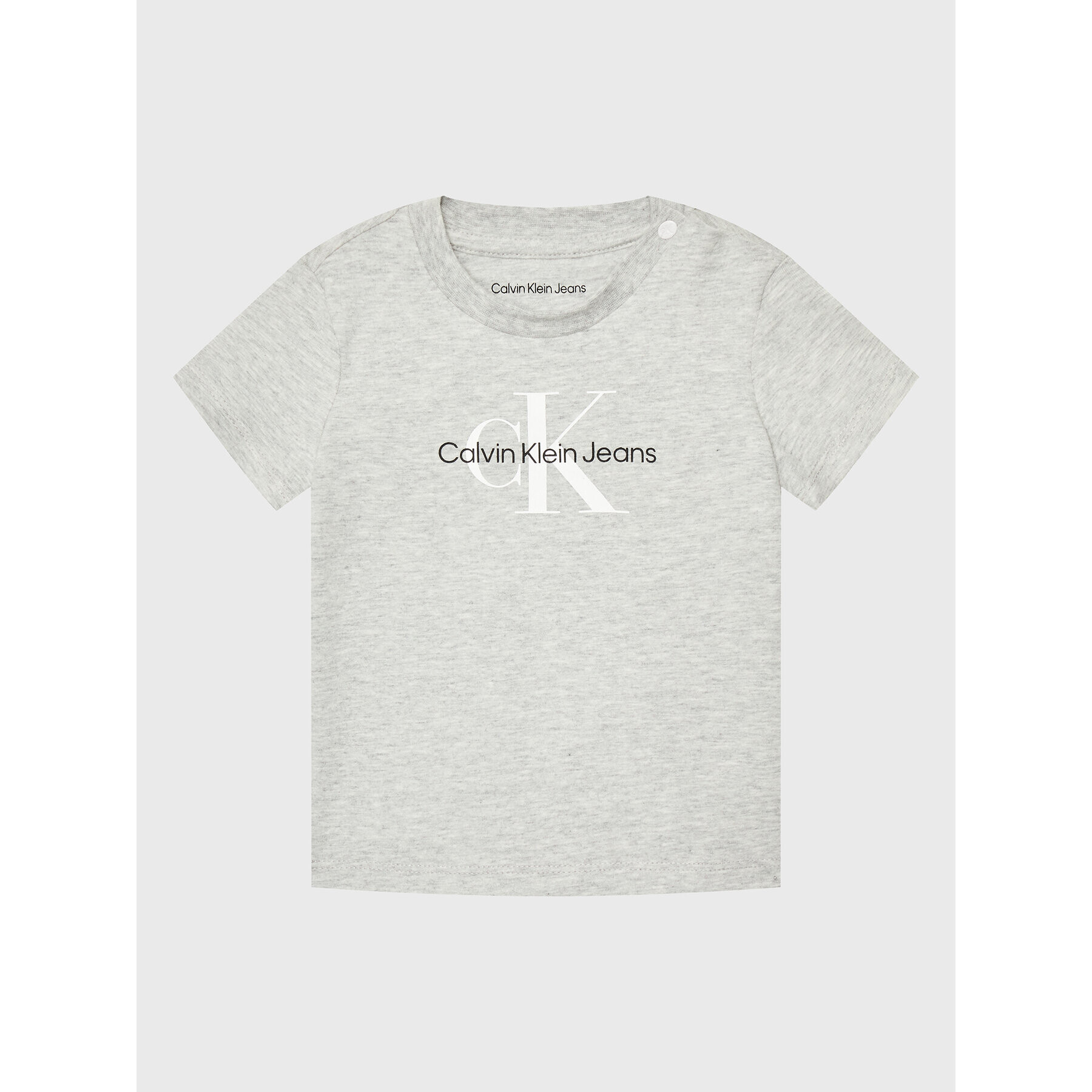 Calvin Klein Jeans Тишърт Monogram IN0IN00001 Сив Regular Fit - Pepit.bg