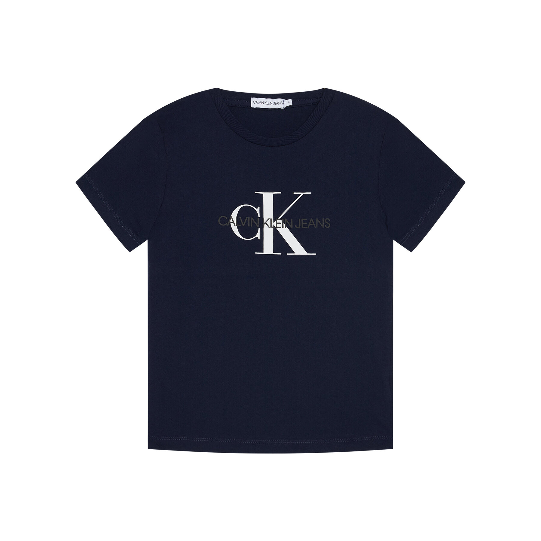 Calvin Klein Jeans Тишърт Monogram IU0IU00068 Тъмносин Regular Fit - Pepit.bg