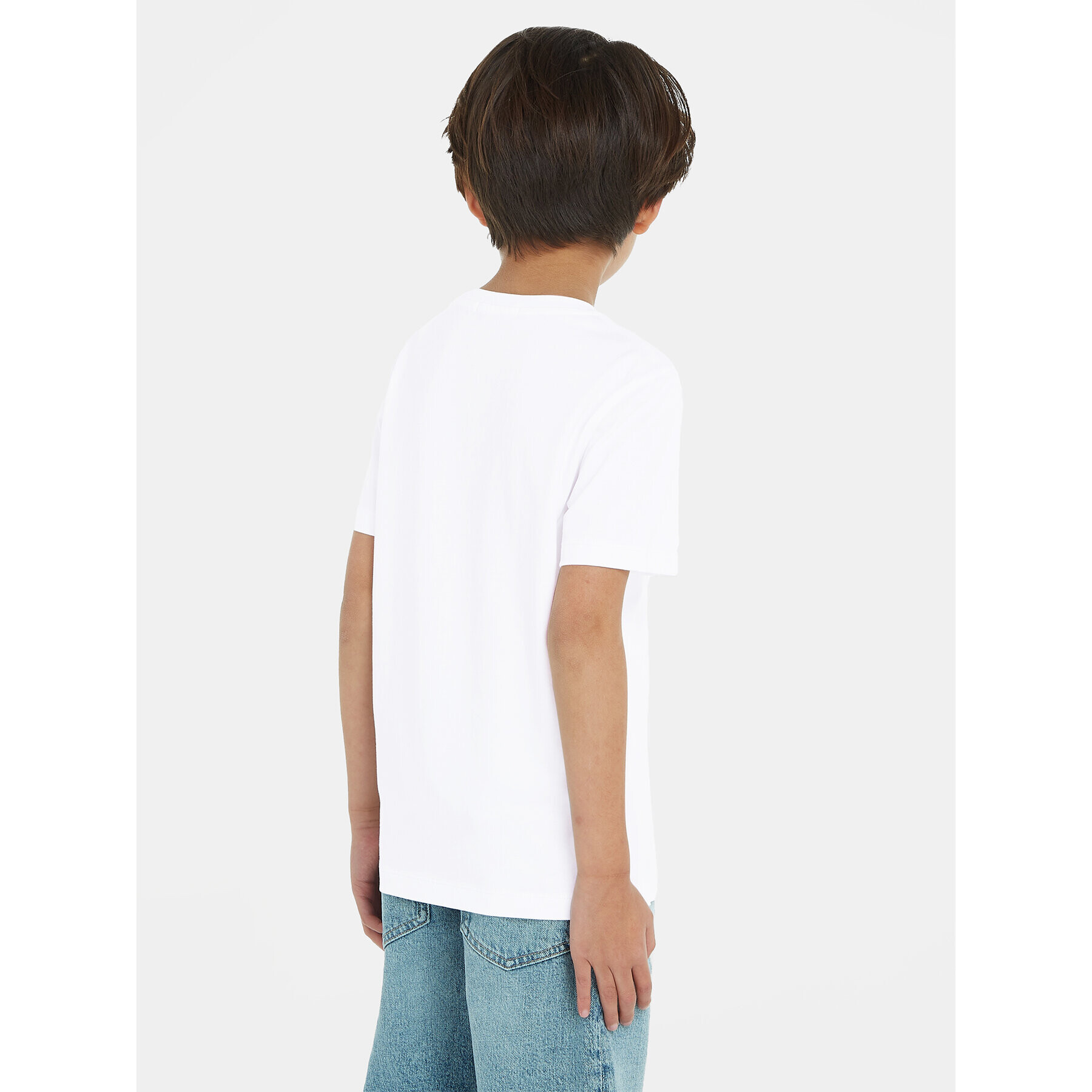 Calvin Klein Jeans Тишърт Monogram IU0IU00460 Бял Regular Fit - Pepit.bg