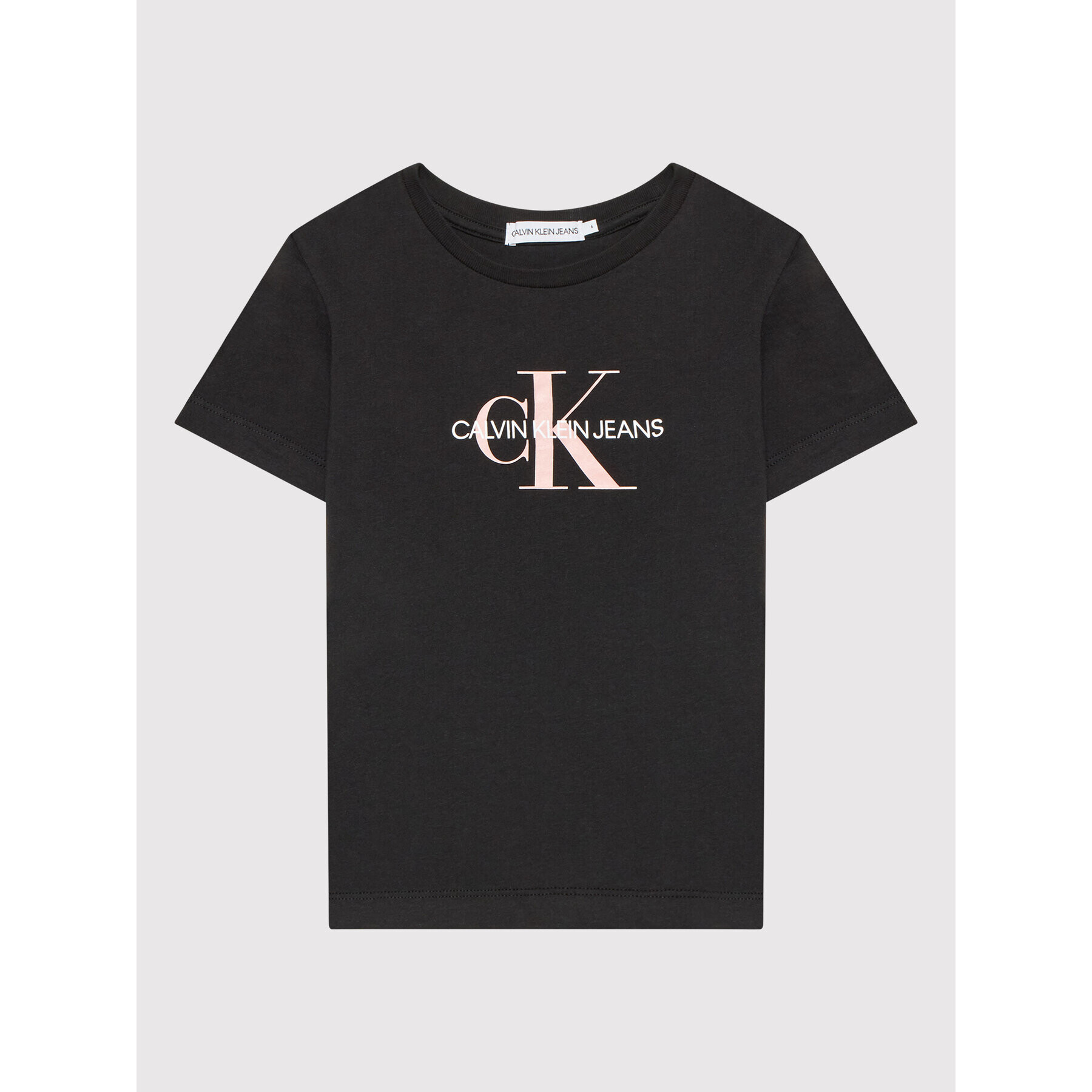 Calvin Klein Jeans Тишърт Monogram Logo IU0IU00068 Черен Regular Fit - Pepit.bg