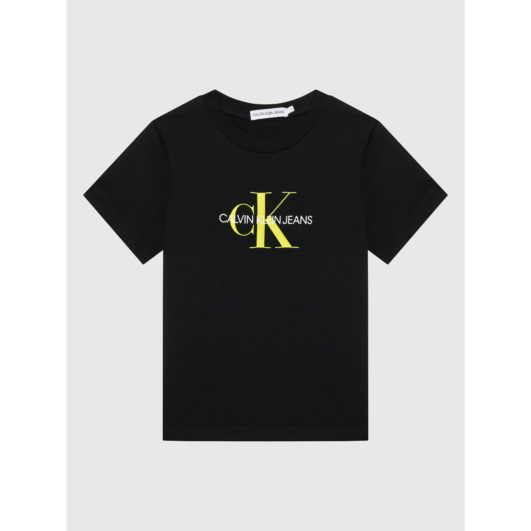 Calvin Klein Jeans Тишърт Monogram Logo IU0IU00068 Черен Regular Fit - Pepit.bg