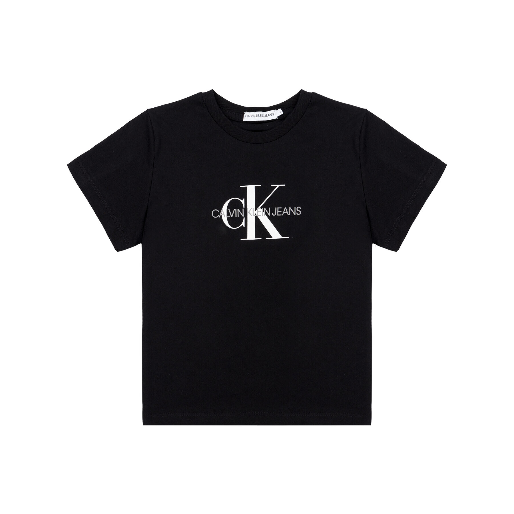Calvin Klein Jeans Тишърт Monogram Logo IU0IU00068 Черен Regular Fit - Pepit.bg