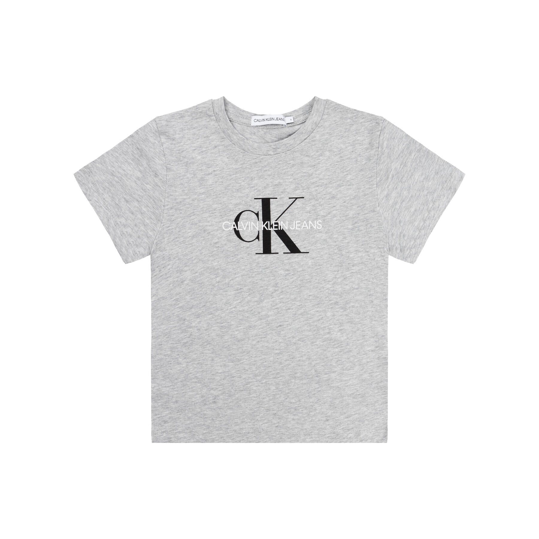 Calvin Klein Jeans Тишърт Monogram Logo IU0IU00068 Сив Regular Fit - Pepit.bg