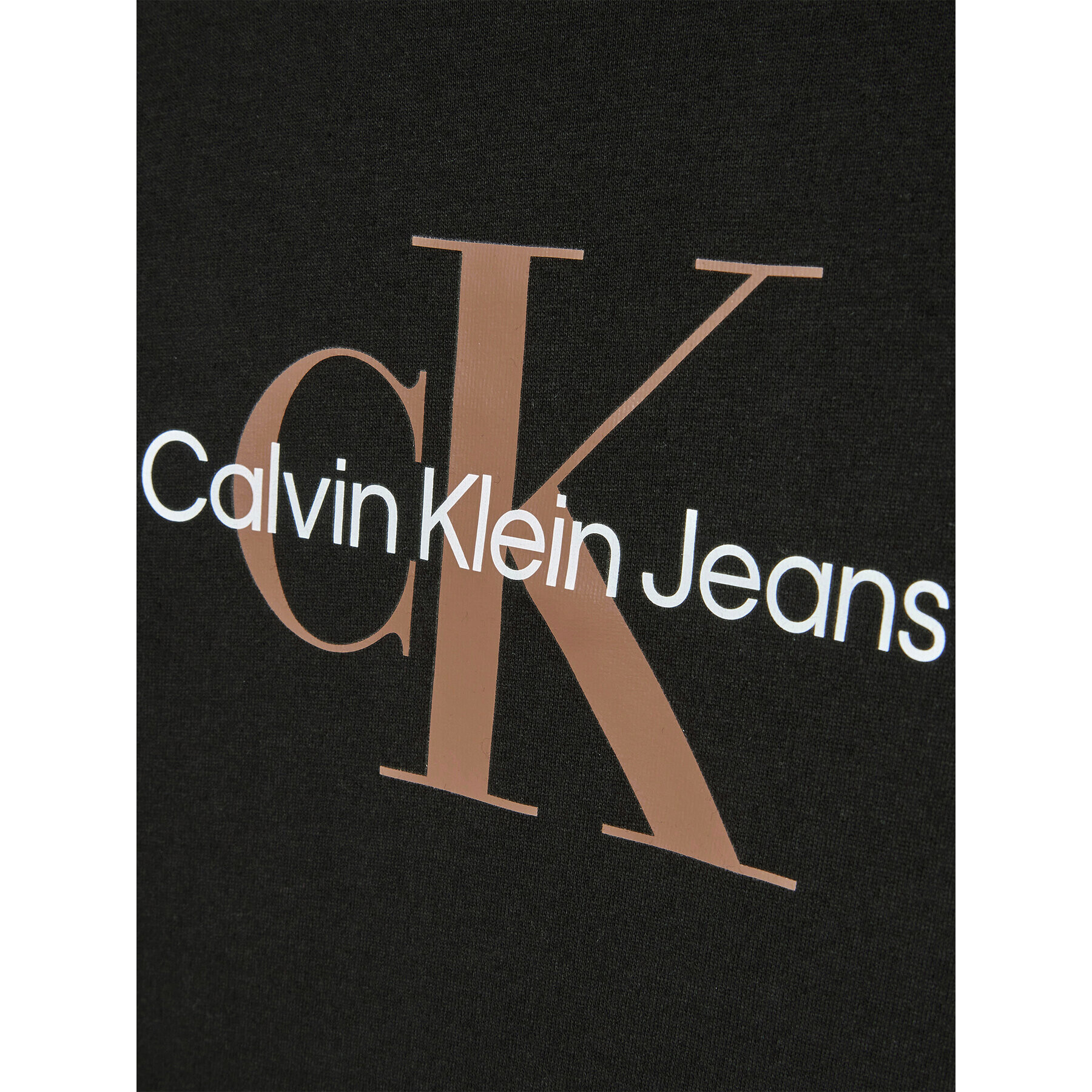 Calvin Klein Jeans Тишърт Monogram Logo IU0IU00267 Черен Regular Fit - Pepit.bg