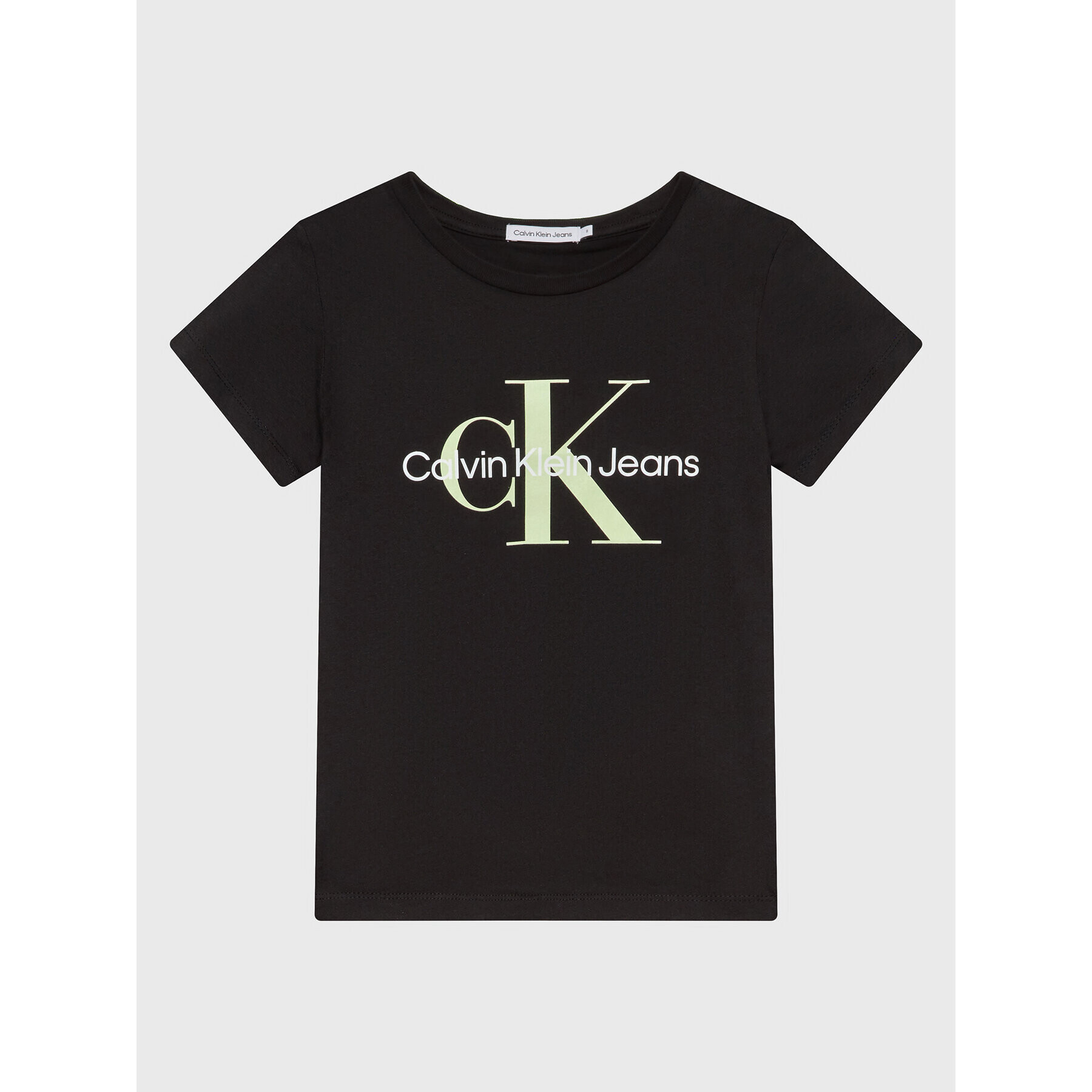Calvin Klein Jeans Тишърт Monogram Logo IU0IU00267 Черен Regular Fit - Pepit.bg