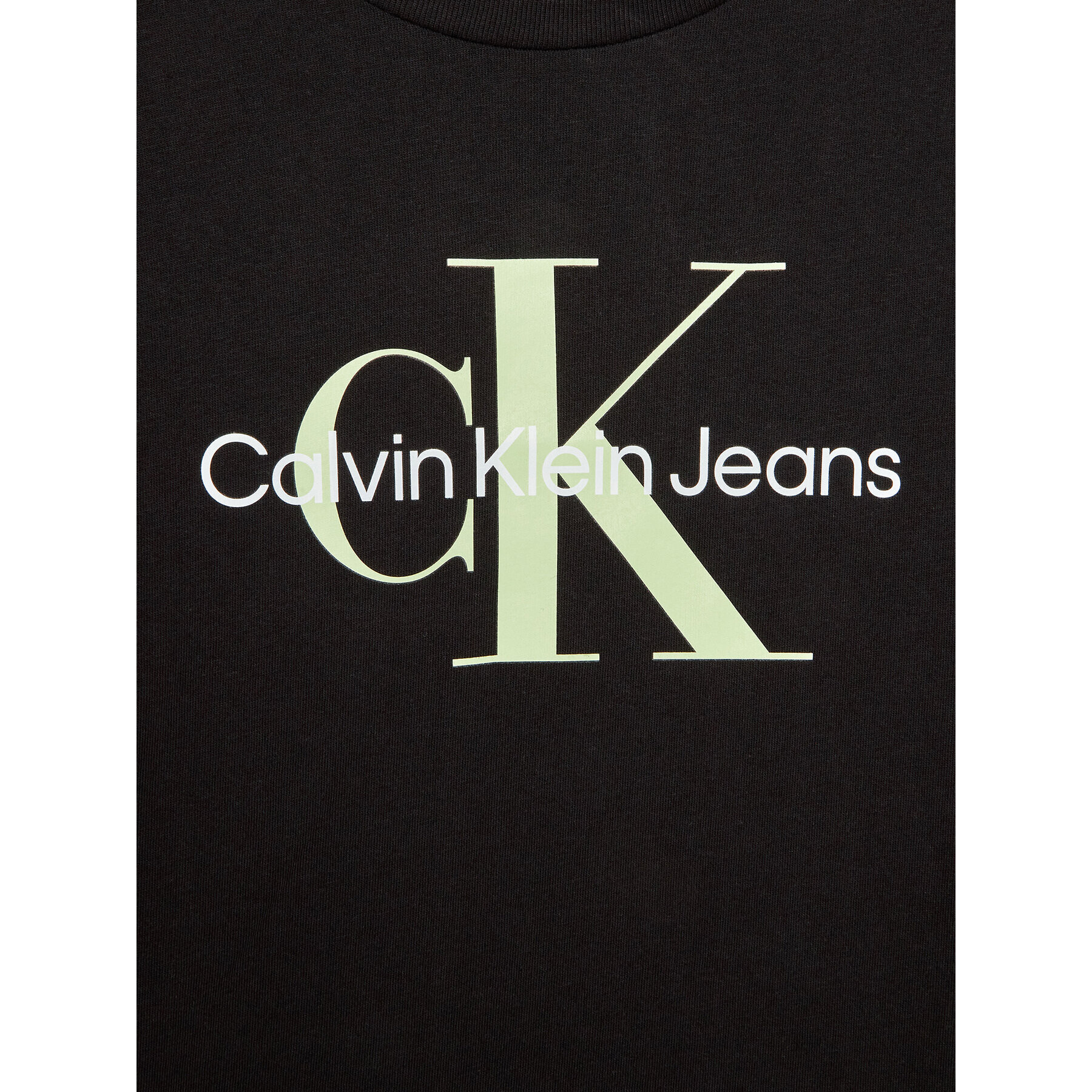 Calvin Klein Jeans Тишърт Monogram Logo IU0IU00267 Черен Regular Fit - Pepit.bg