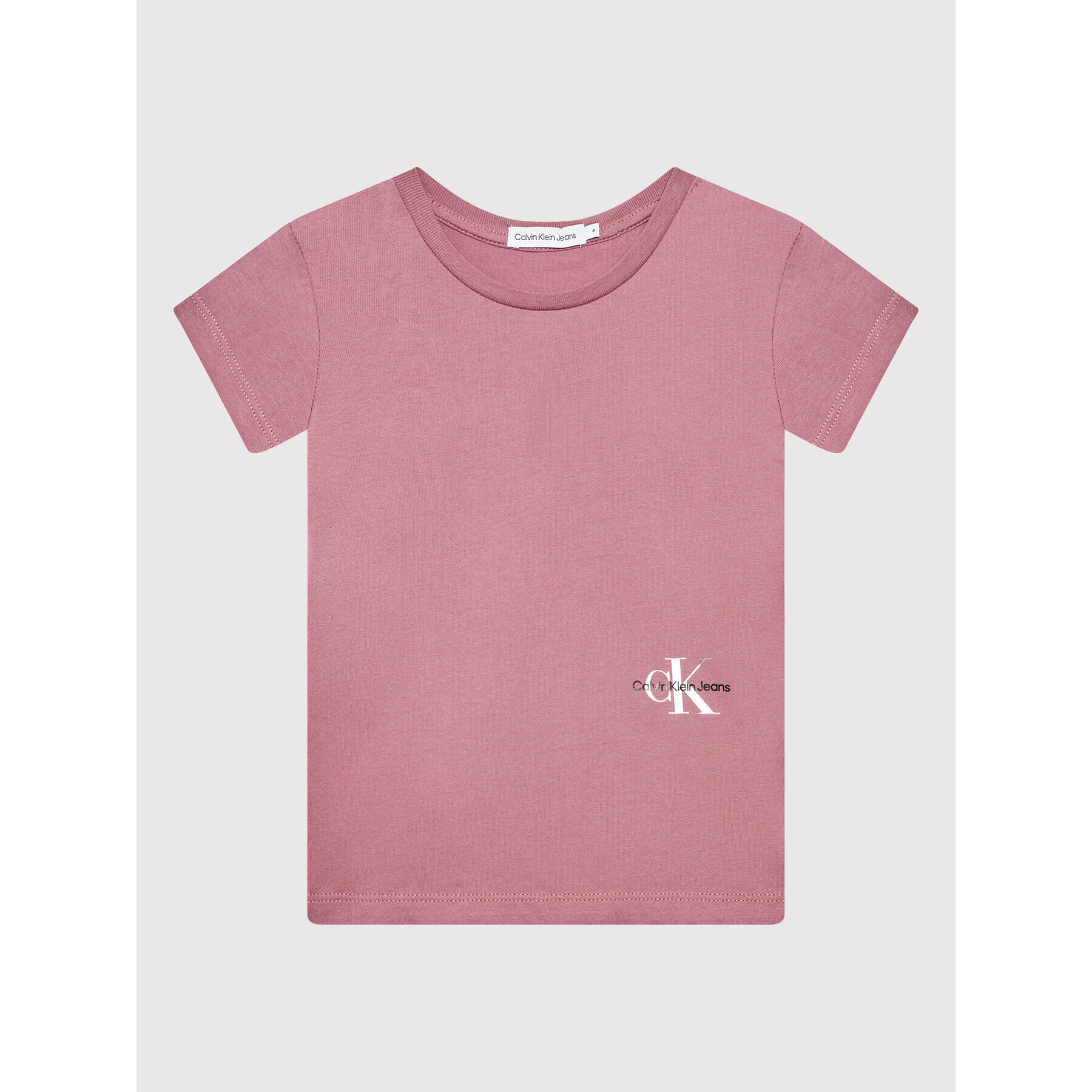 Calvin Klein Jeans Тишърт Monogram Off Placed IG0IG01297 Розов Regular Fit - Pepit.bg