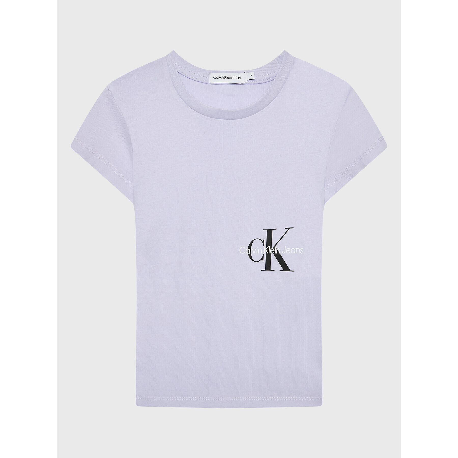 Calvin Klein Jeans Тишърт Monogram Off Placed IG0IG01545 Виолетов Slim Fit - Pepit.bg