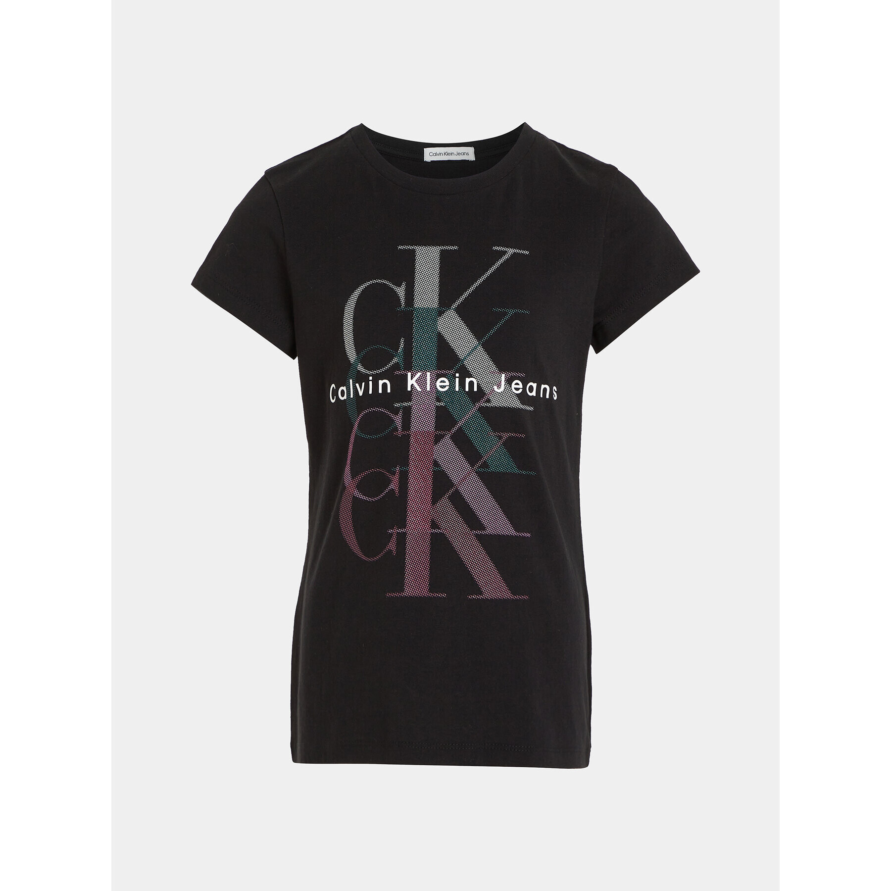 Calvin Klein Jeans Тишърт Monogram Repeat IG0IG02263 Черен Slim Fit - Pepit.bg