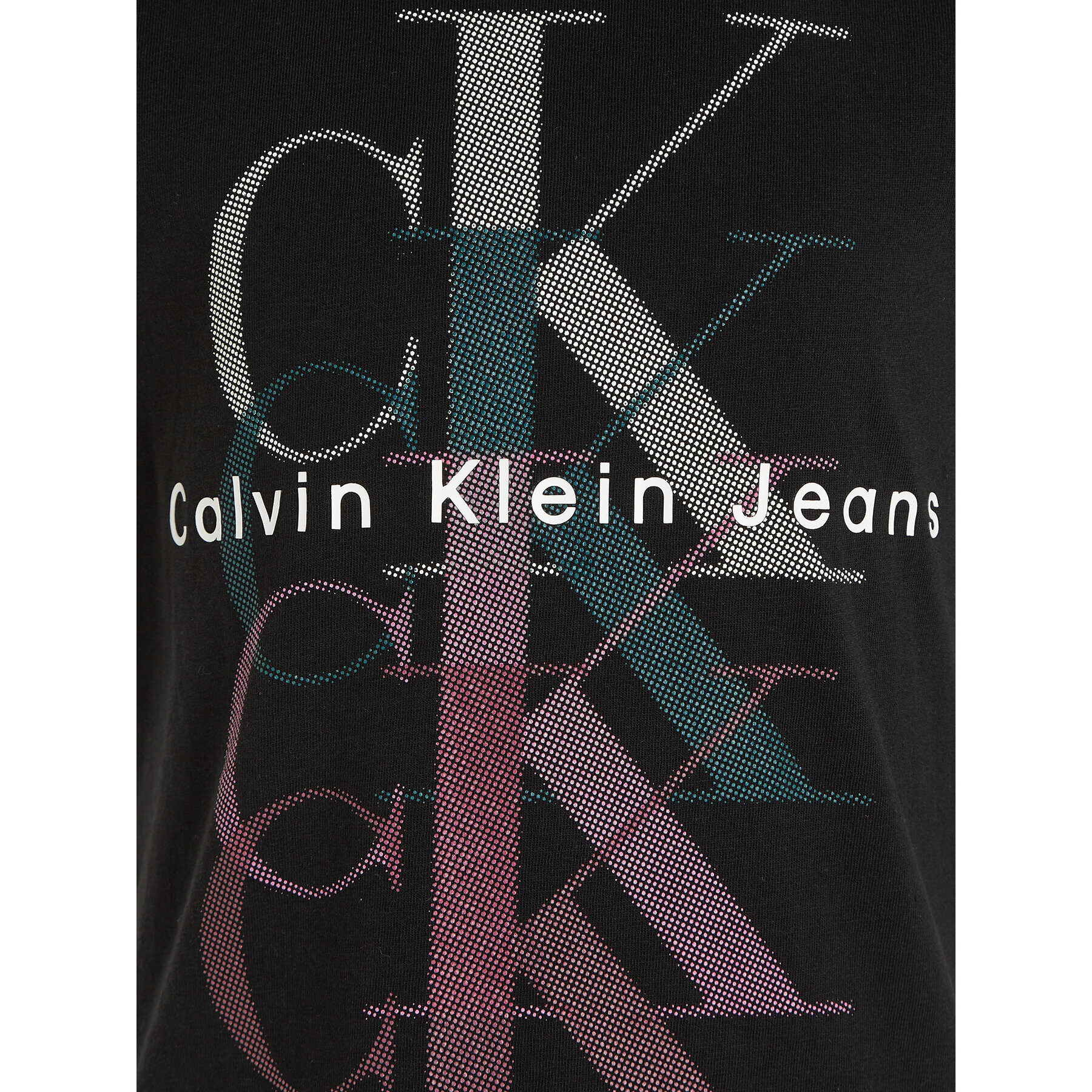 Calvin Klein Jeans Тишърт Monogram Repeat IG0IG02263 Черен Slim Fit - Pepit.bg