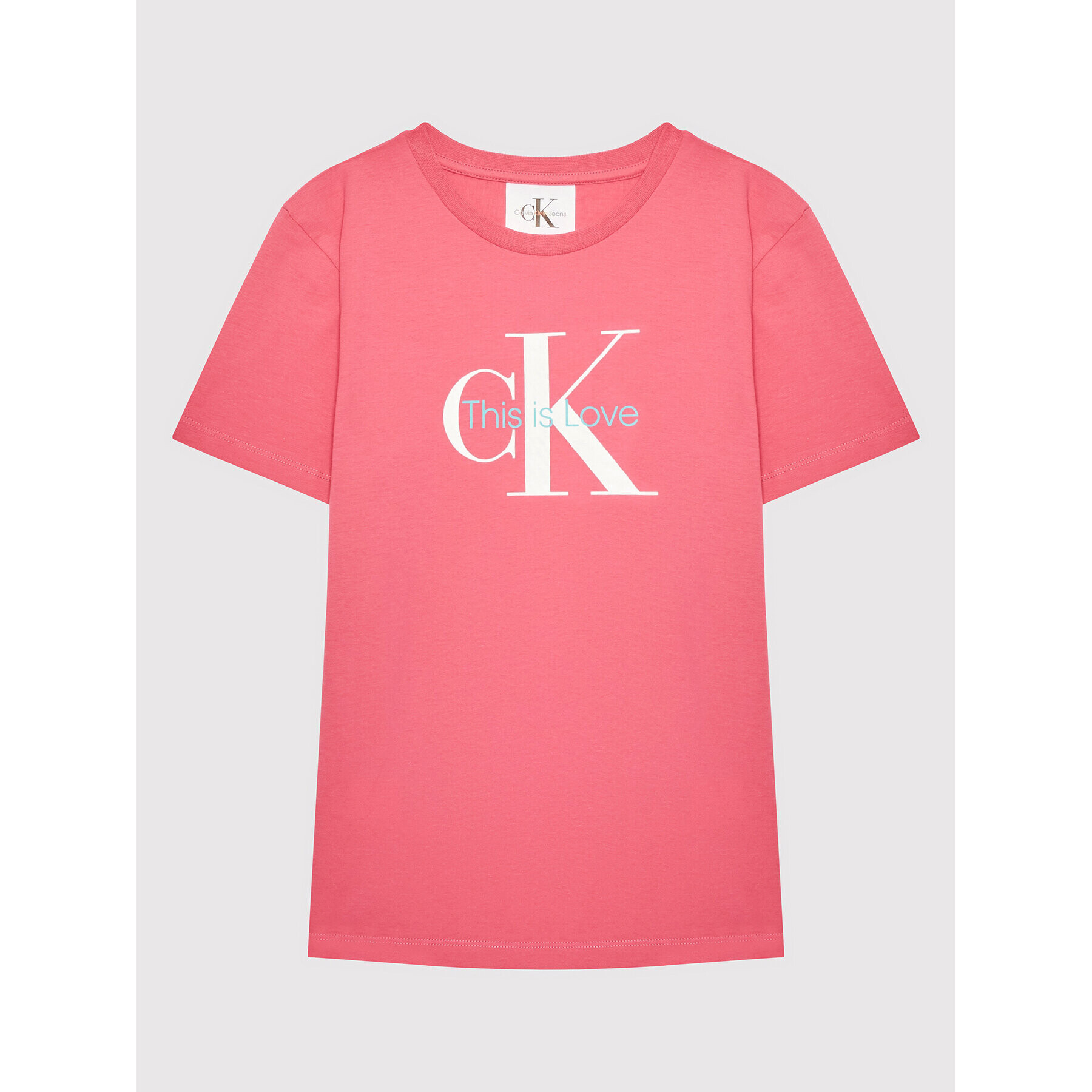 Calvin Klein Jeans Тишърт Pride Monogram Logo IU0IU00339 Розов Regular Fit - Pepit.bg