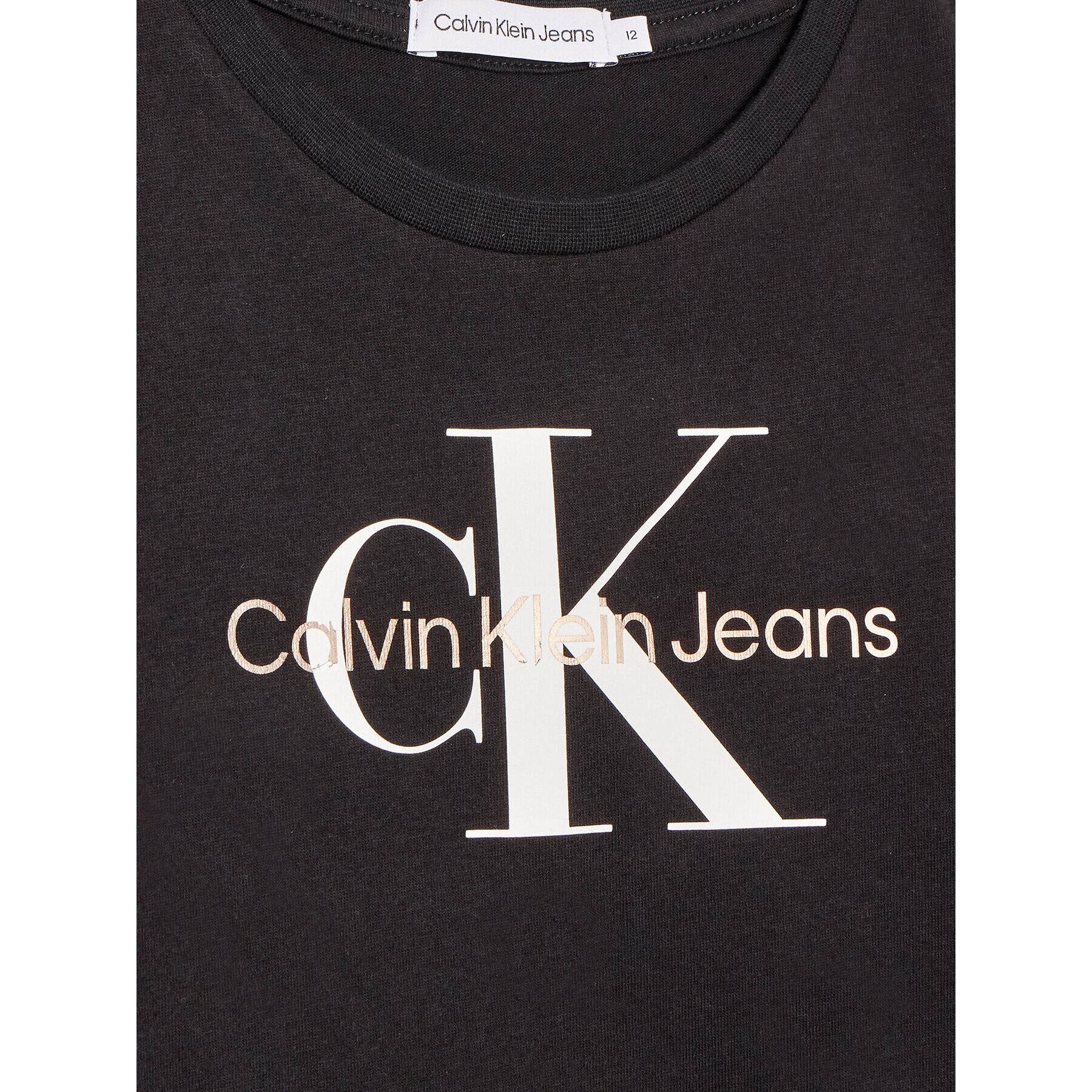 Calvin Klein Jeans Тишърт Reflective Monogram IG0IG01347 Черен Slim Fit - Pepit.bg