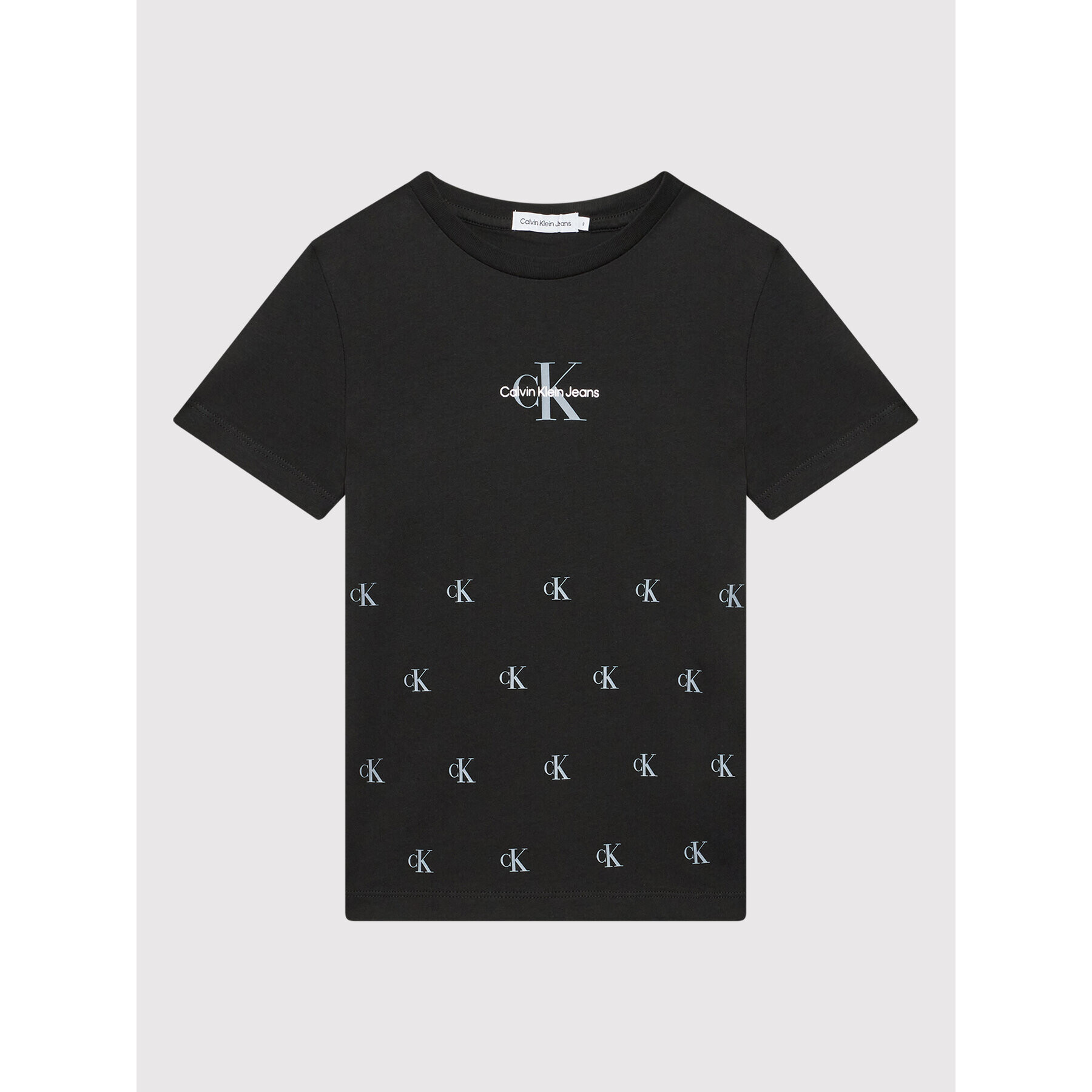 Calvin Klein Jeans Тишърт Repeated Monogram IB0IB01104 Черен Regular Fit - Pepit.bg