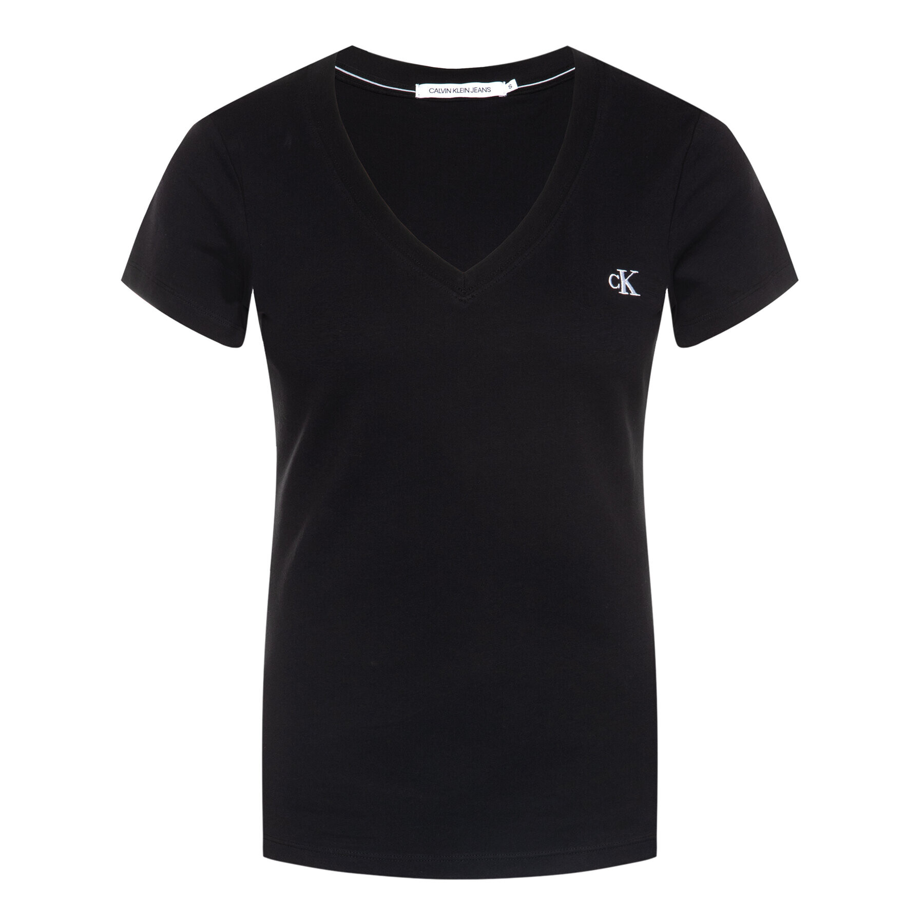 Calvin Klein Jeans Тишърт Rood J20J213716 Черен Regular Fit - Pepit.bg