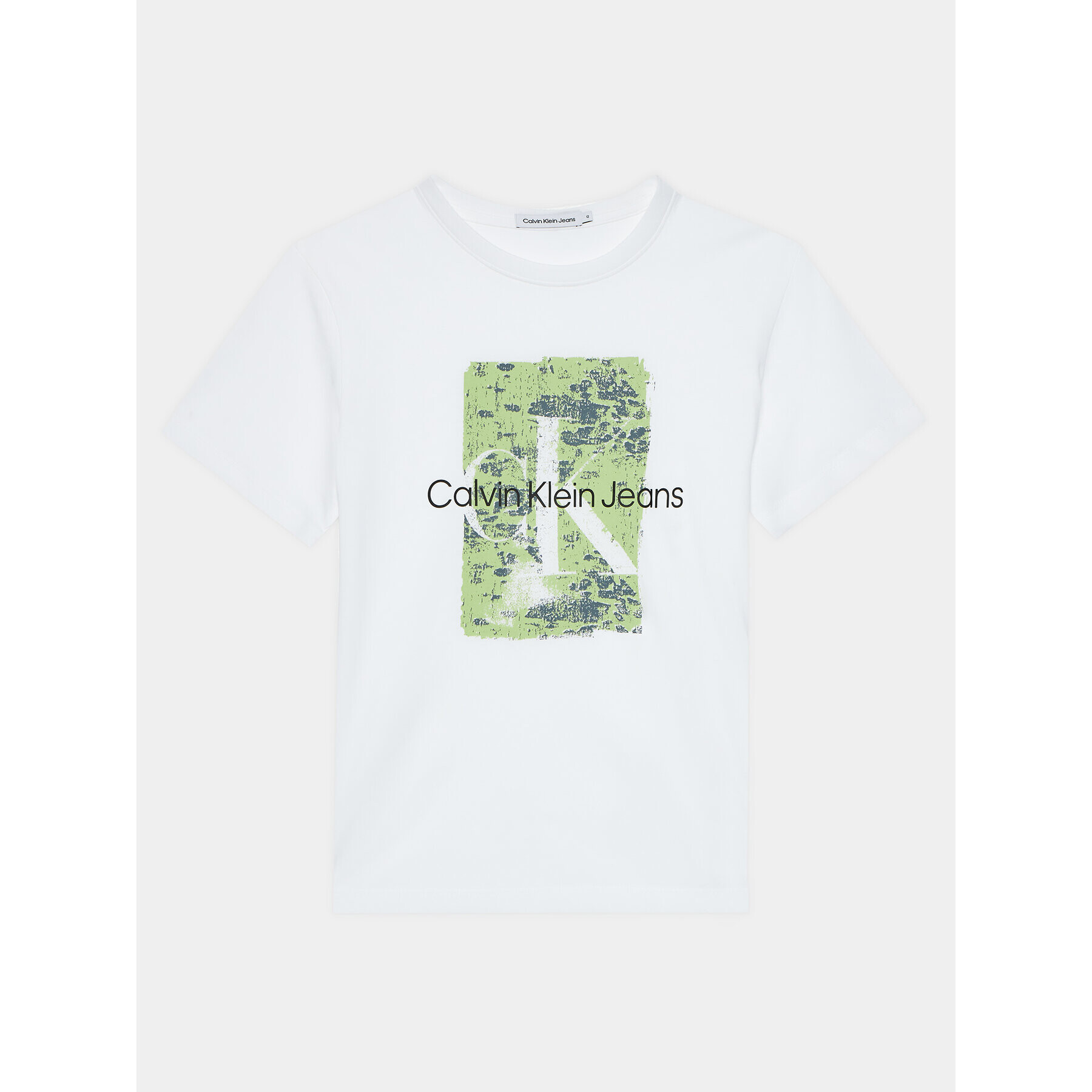 Calvin Klein Jeans Тишърт Second Skin IB0IB01971 Бял Regular Fit - Pepit.bg