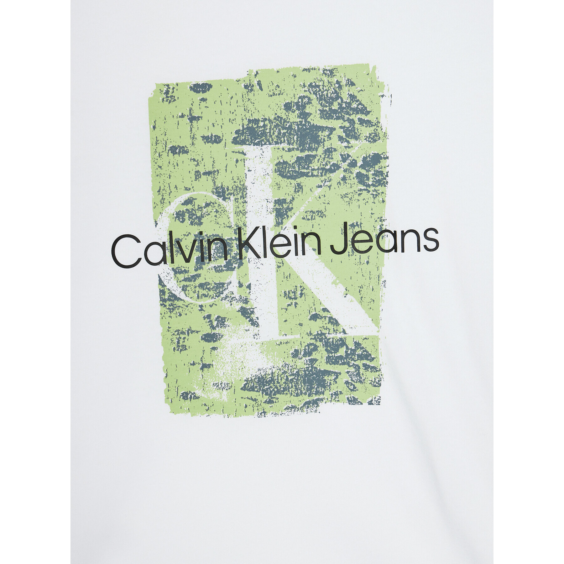 Calvin Klein Jeans Тишърт Second Skin IB0IB01971 Бял Regular Fit - Pepit.bg