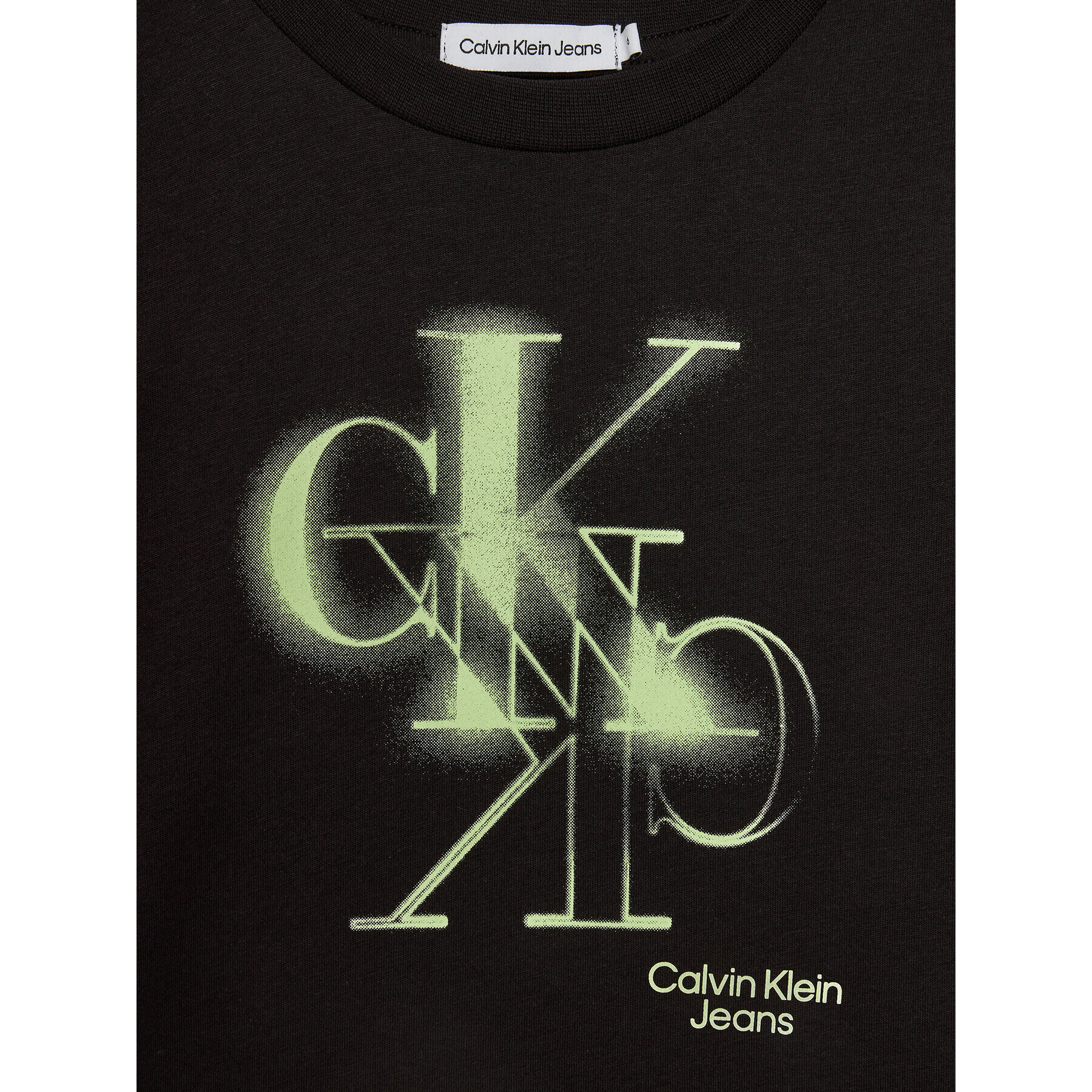 Calvin Klein Jeans Тишърт Spray IU0IU00546 Черен Regular Fit - Pepit.bg