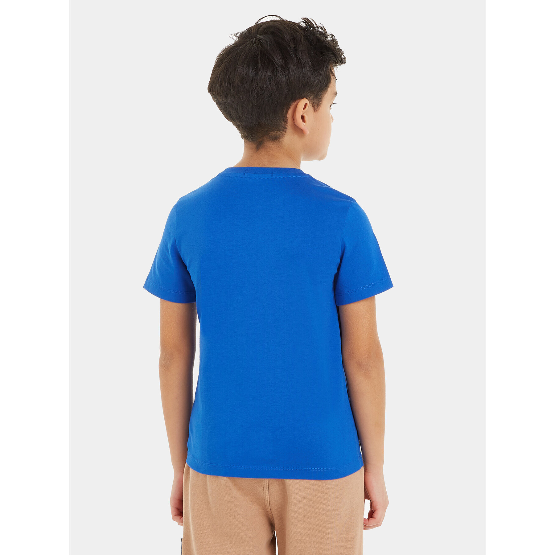 Calvin Klein Jeans Тишърт Stack Logo IB0IB01319 Син Regular Fit - Pepit.bg