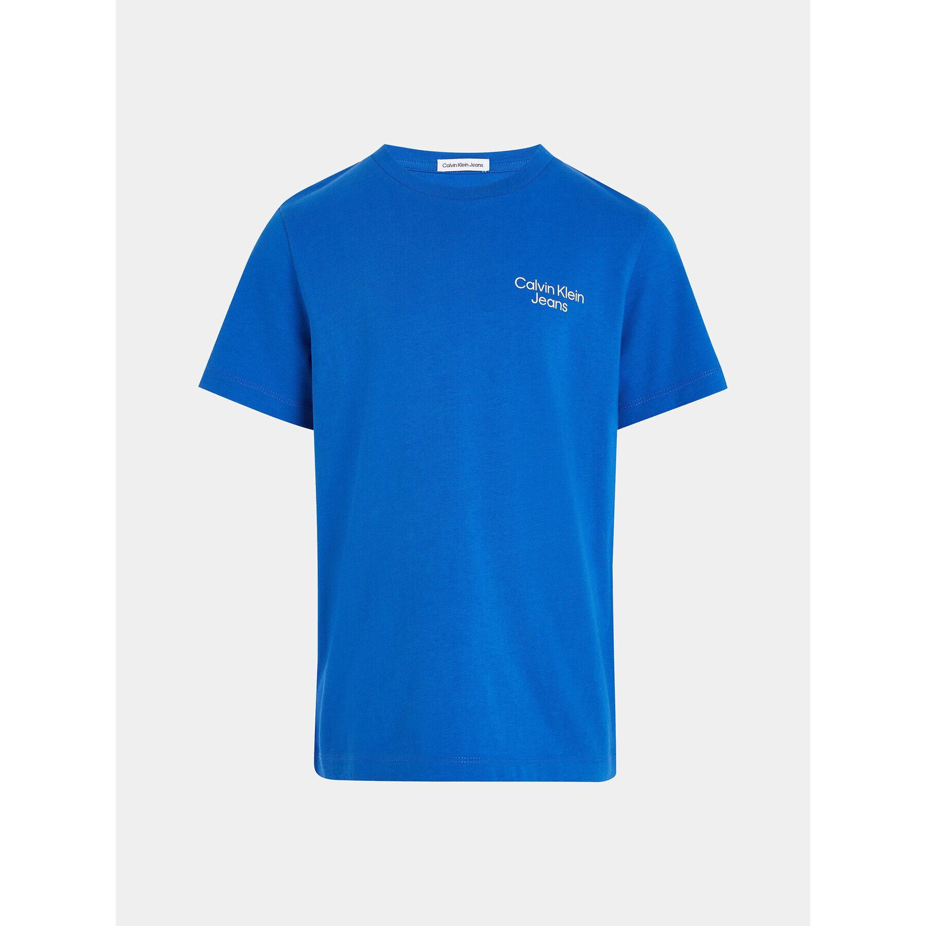 Calvin Klein Jeans Тишърт Stack Logo IB0IB01319 Син Regular Fit - Pepit.bg