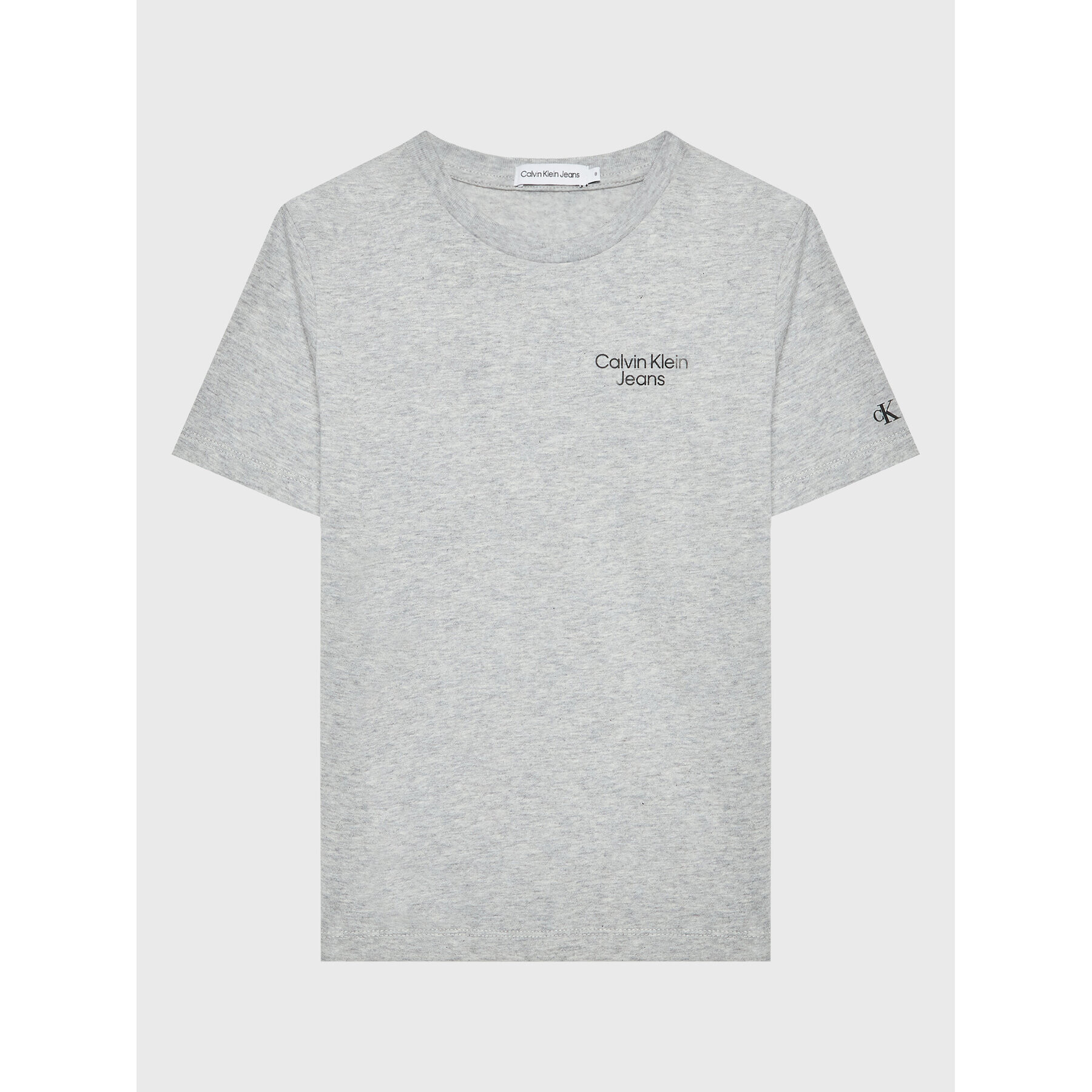 Calvin Klein Jeans Тишърт Stack Logo IB0IB01319 Сив Regular Fit - Pepit.bg