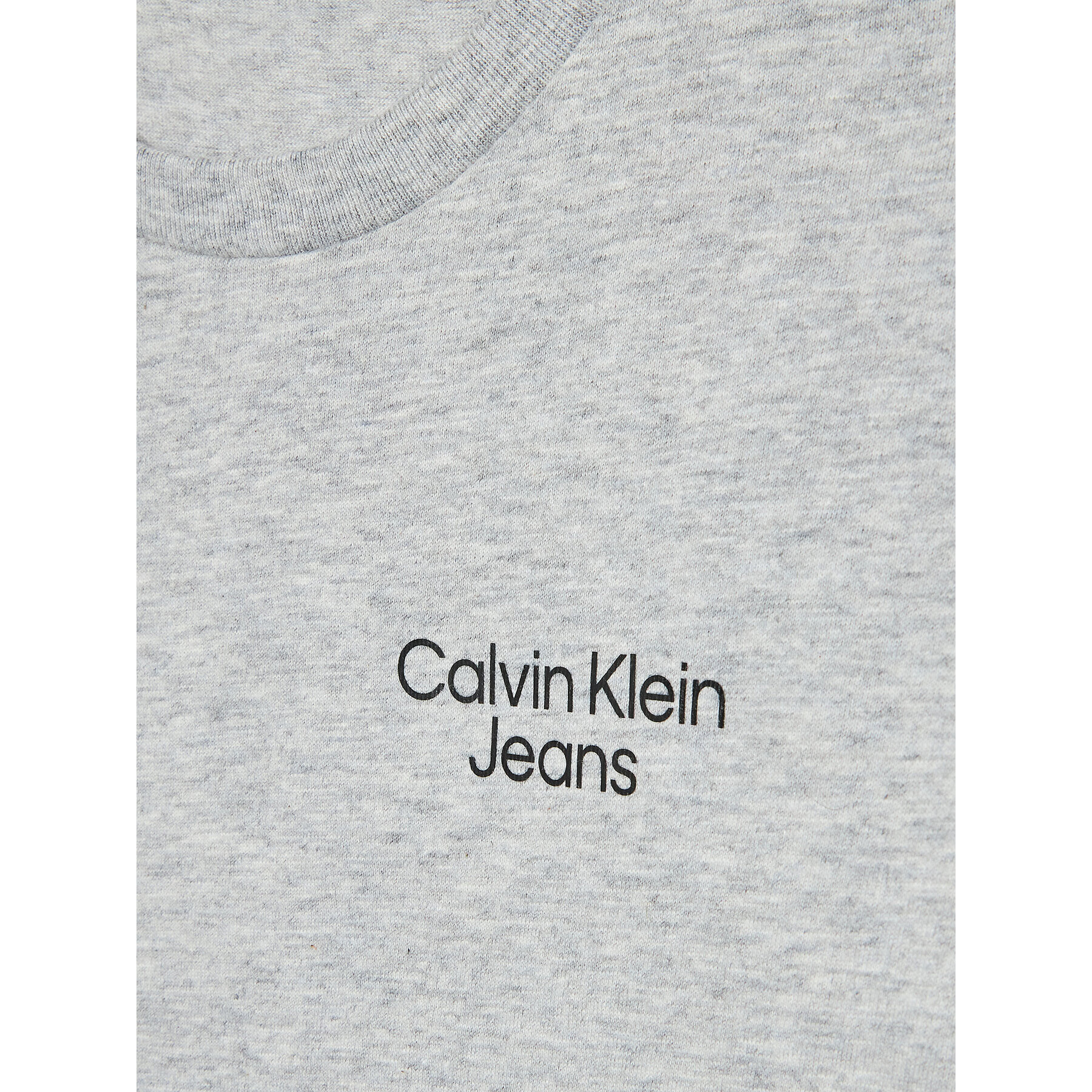 Calvin Klein Jeans Тишърт Stack Logo IB0IB01319 Сив Regular Fit - Pepit.bg