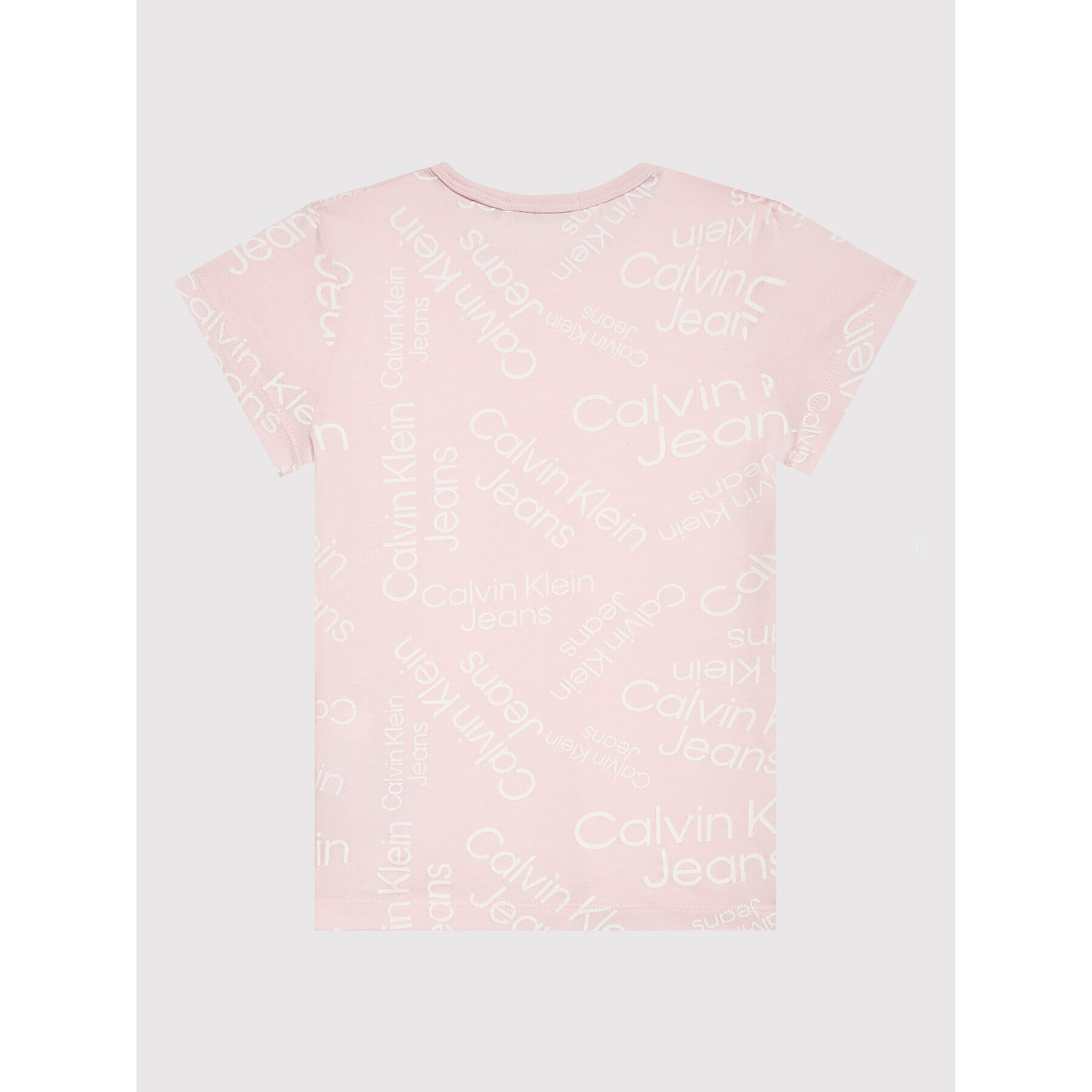 Calvin Klein Jeans Тишърт Stacked logo IG0IG01352 Розов Regular Fit - Pepit.bg