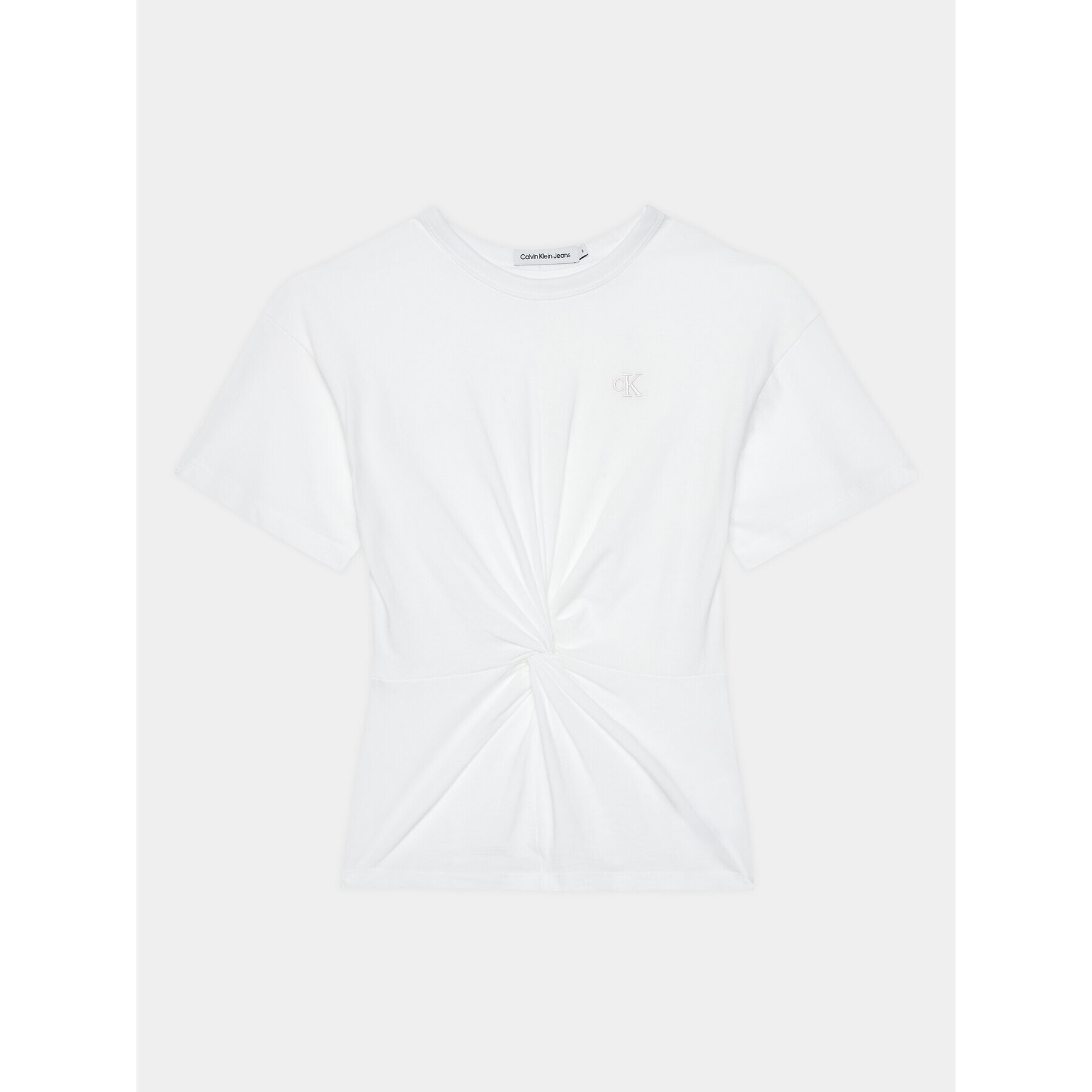 Calvin Klein Jeans Тишърт Twist IG0IG02344 Бял Regular Fit - Pepit.bg