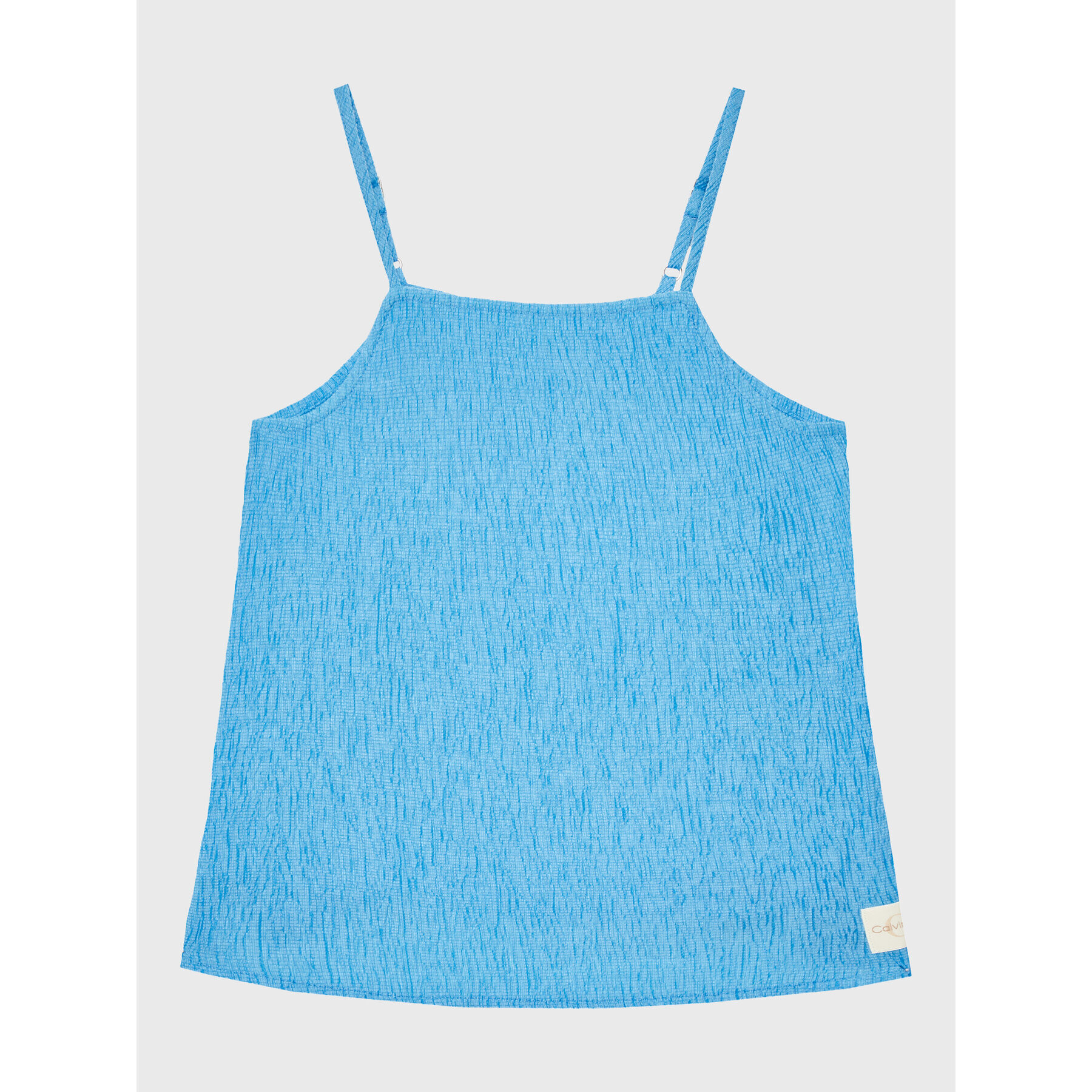Calvin Klein Jeans топ Crinkle IG0IG01954 Син Regular Fit - Pepit.bg