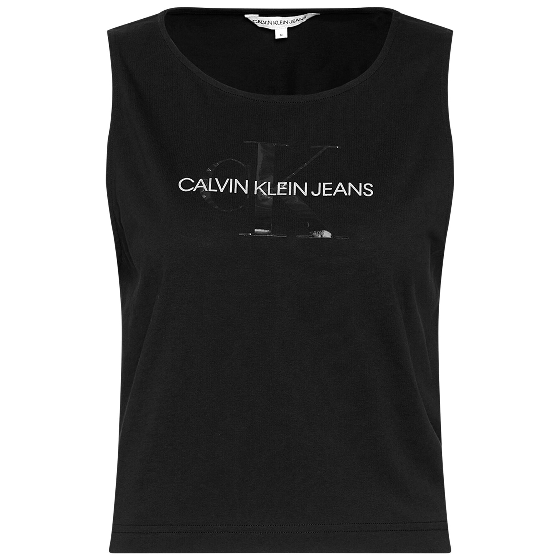 Calvin Klein Jeans топ J20J215622 Черен Regular Fit - Pepit.bg