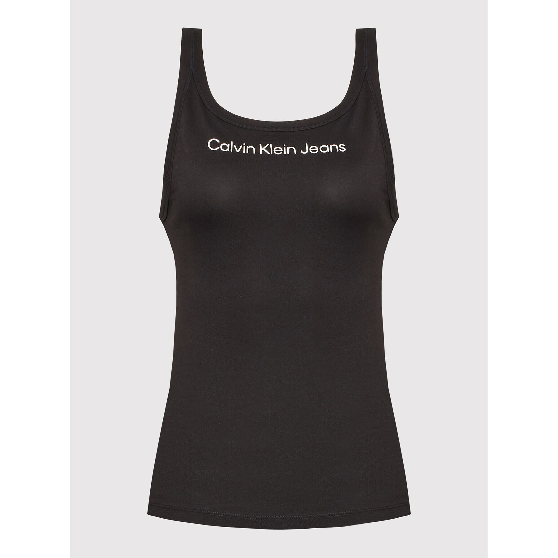 Calvin Klein Jeans топ J20J218262 Черен Slim Fit - Pepit.bg