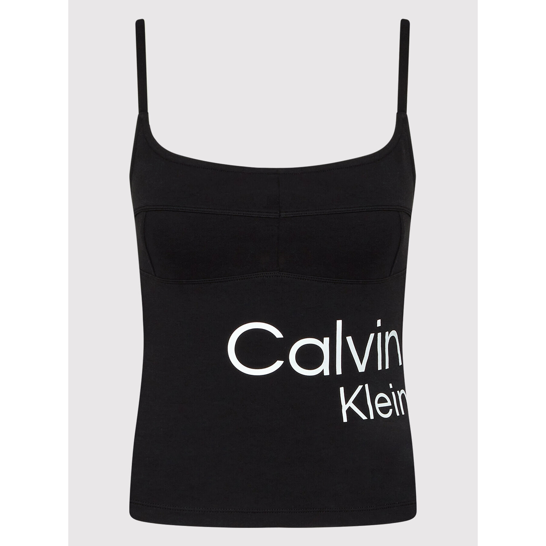 Calvin Klein Jeans топ J20J219131 Черен Slim Fit - Pepit.bg