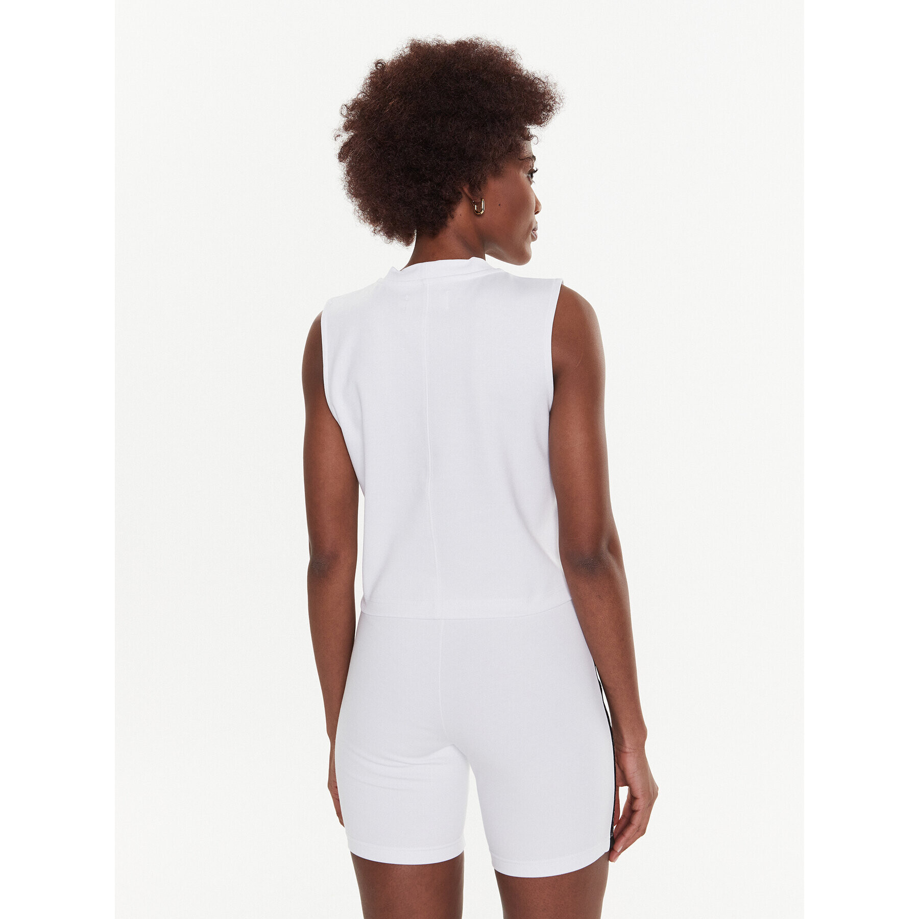 Calvin Klein Jeans топ J20J220786 Бял Regular Fit - Pepit.bg