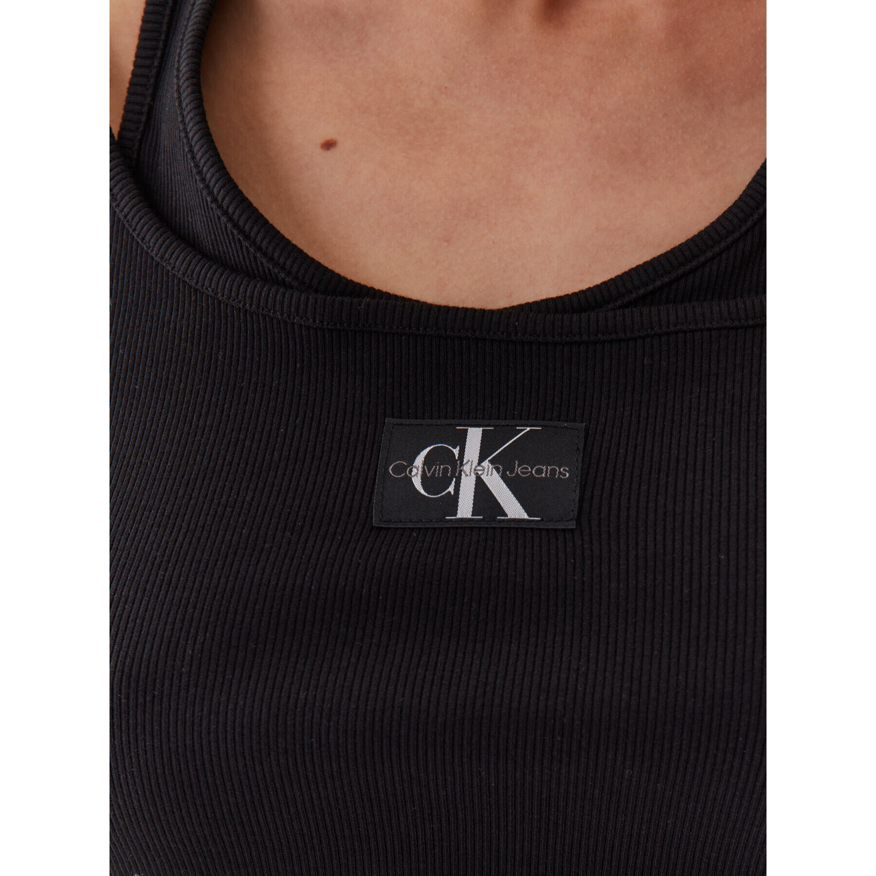 Calvin Klein Jeans топ J20J221430 Черен Regular Fit - Pepit.bg