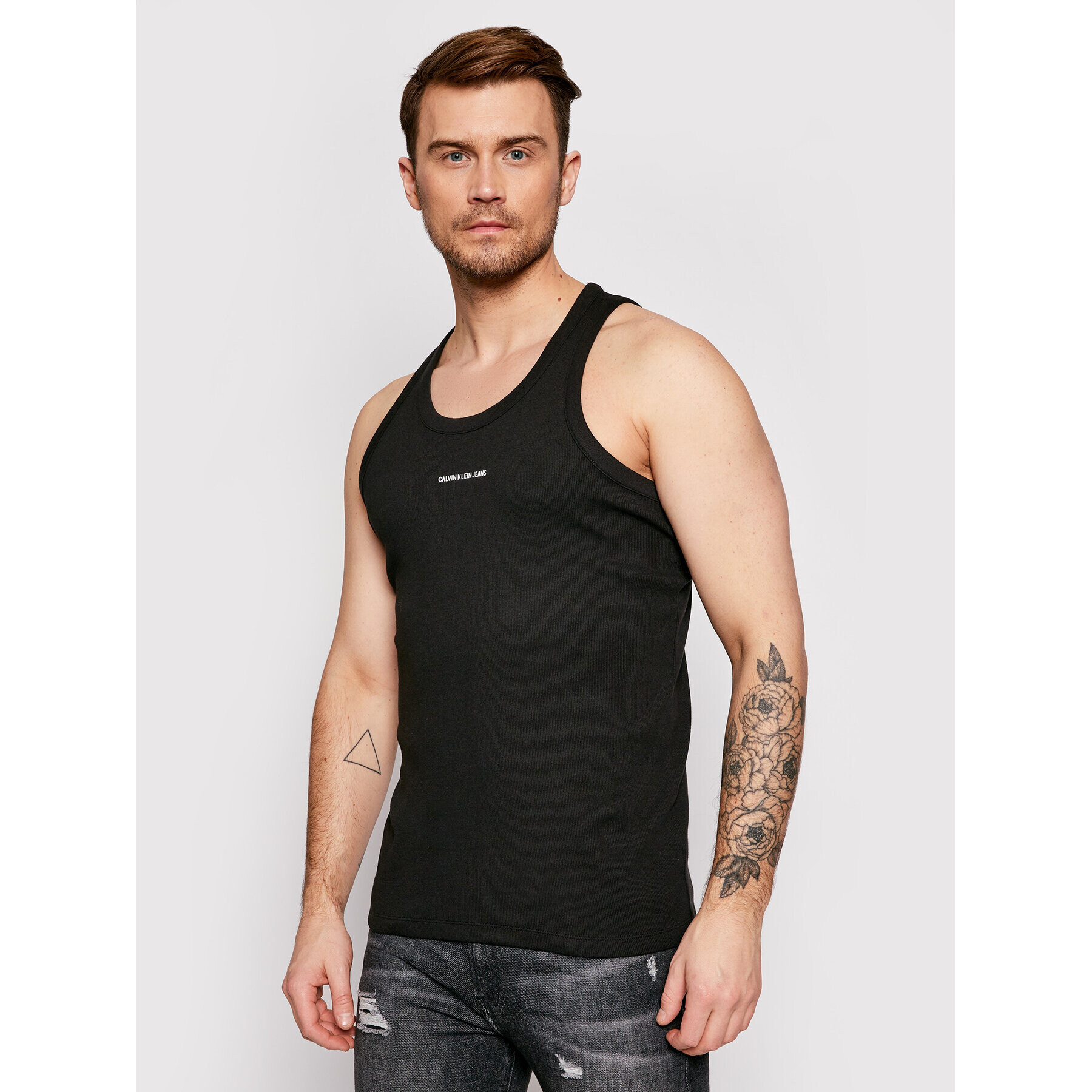 Calvin Klein Jeans Топ J30J318071 Черен Regular Fit - Pepit.bg